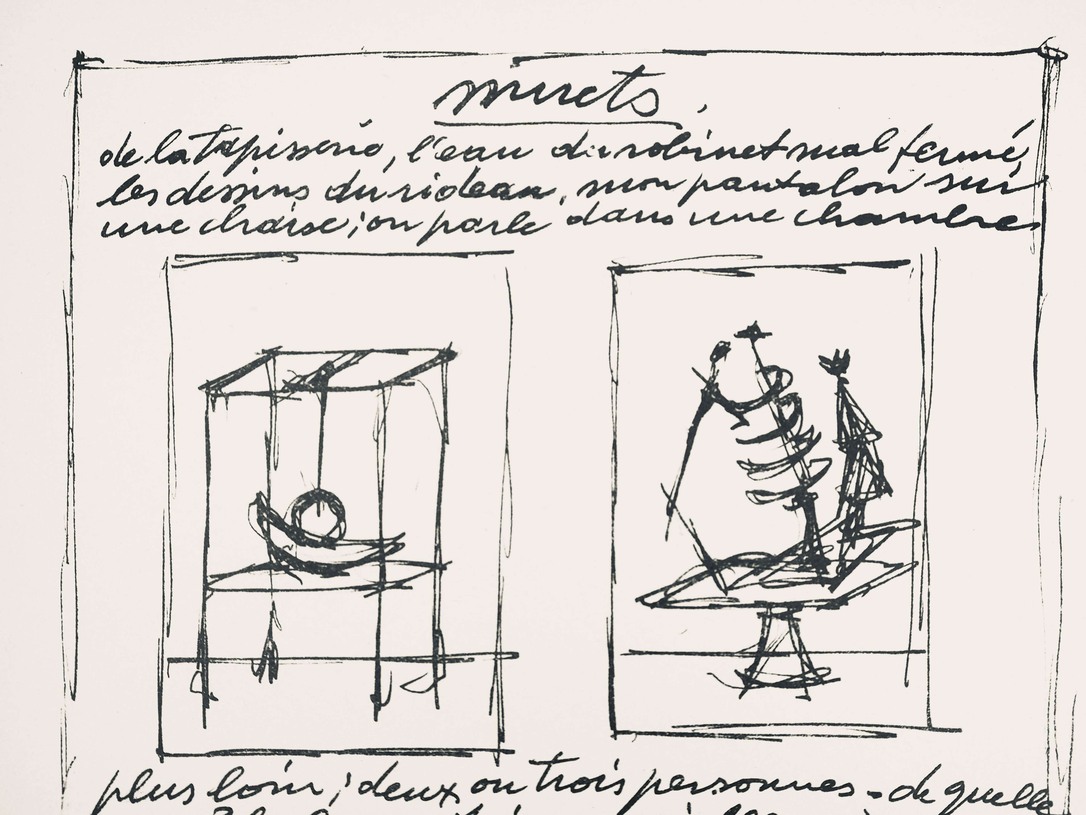 Giacometti, Composition, Société internationale d'art XXe siècle (after) - Print by Alberto Giacometti