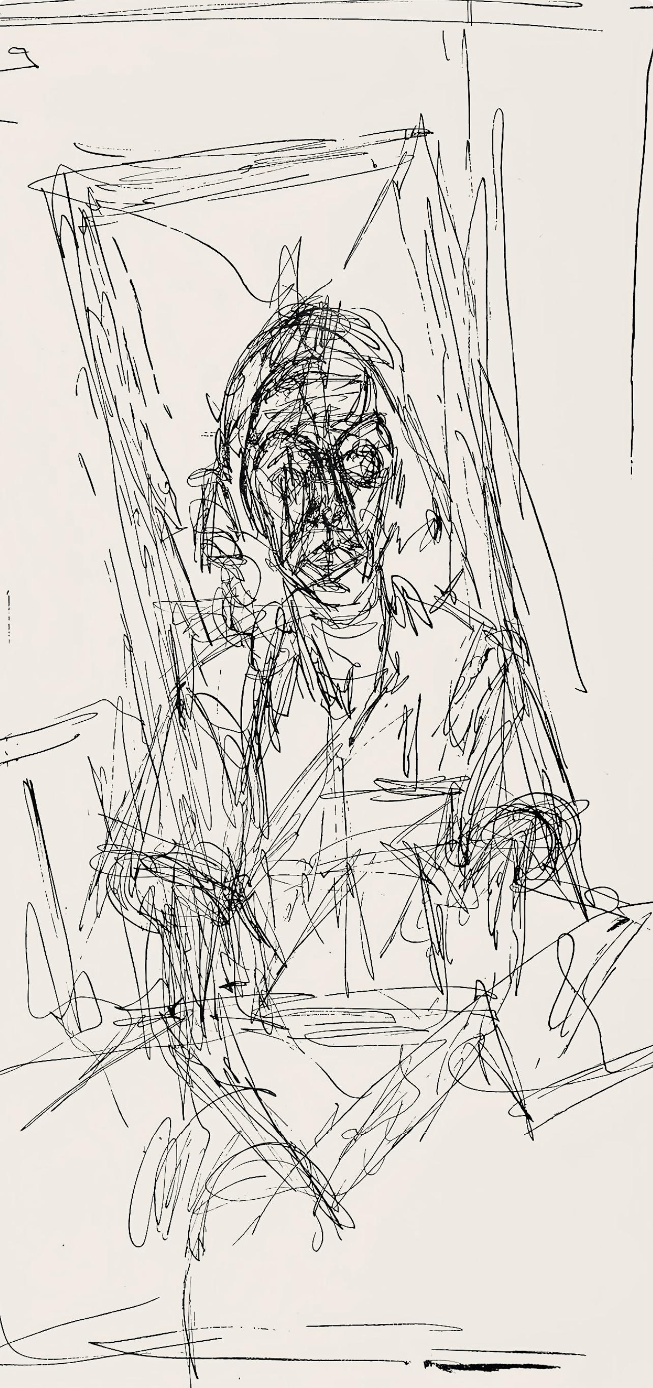 Giacometti, Composition, Société internationale d'art XXe siècle (after) - Print by Alberto Giacometti