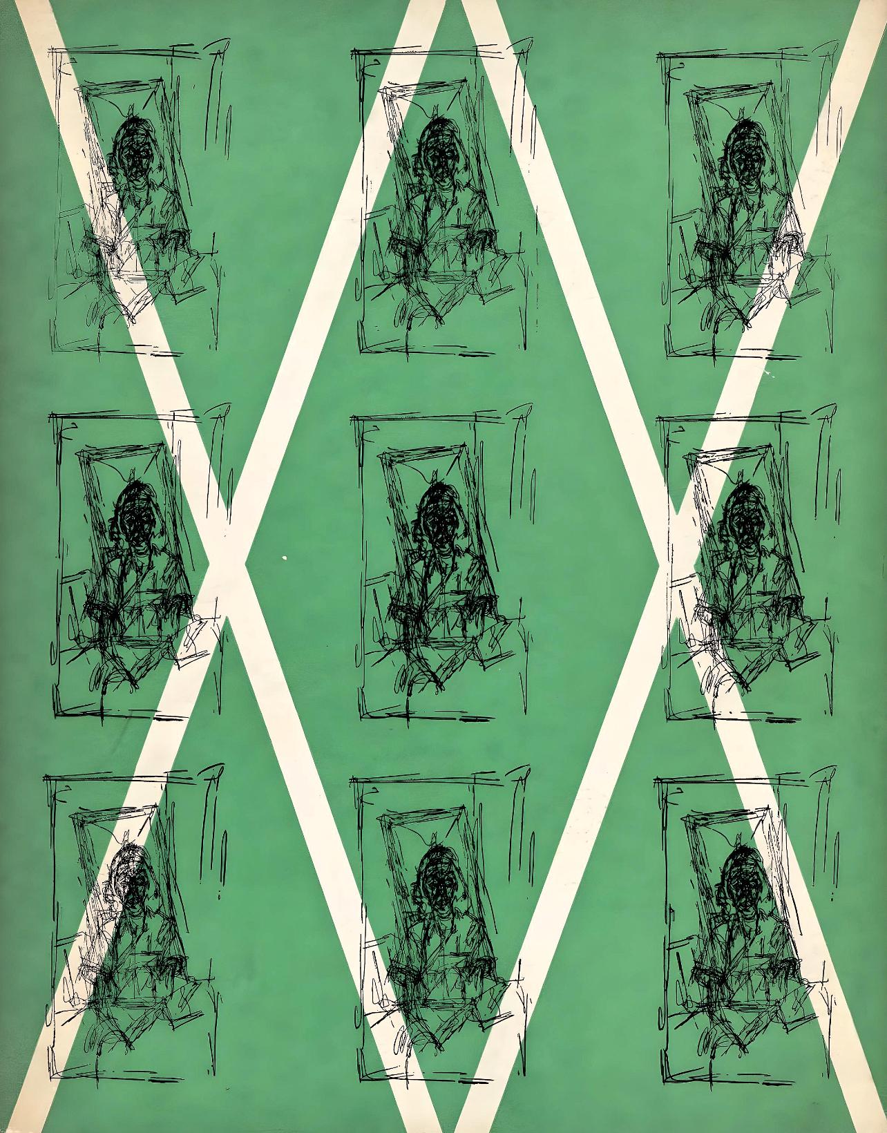 Alberto Giacometti Figurative Print - Giacometti, Couverture, XXe Siècle (after)