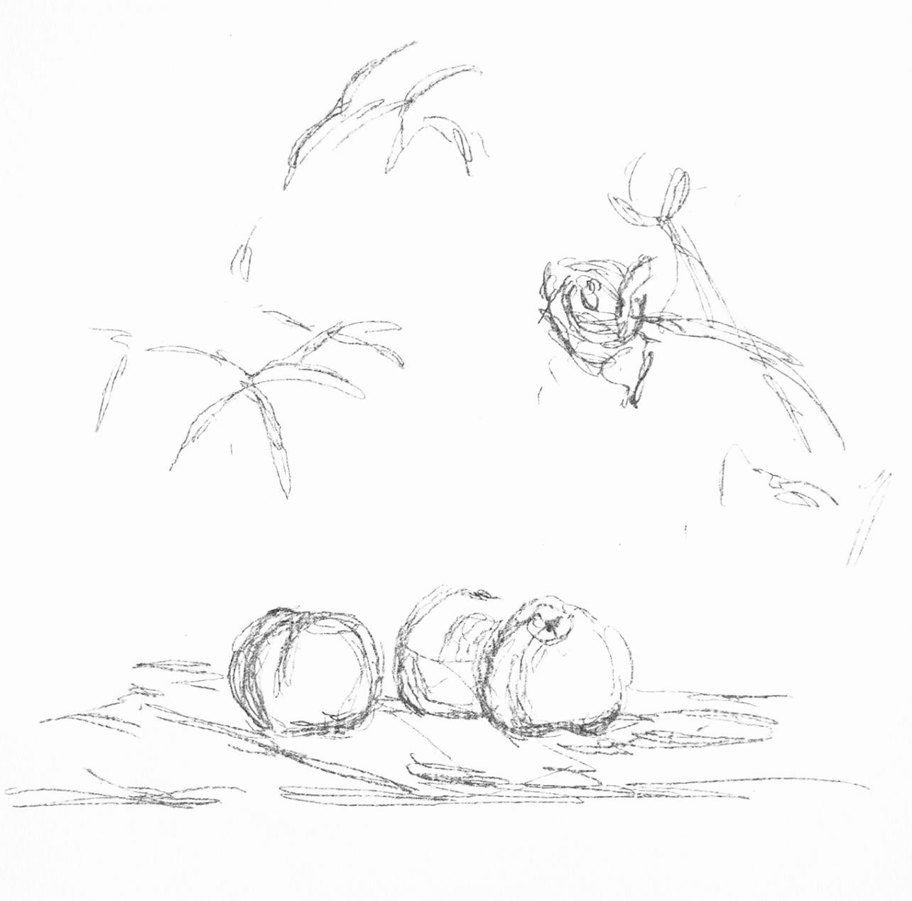 This exquisite lithograph after Alberto Giacometti (1901–1966), titled Fleurs (Flowers), originates from the 1972 edition published by Editions A. C. Mazo et Cie., Paris, in collaboration with Leon Amiel, editeurs, New York, and printed by Mourlot