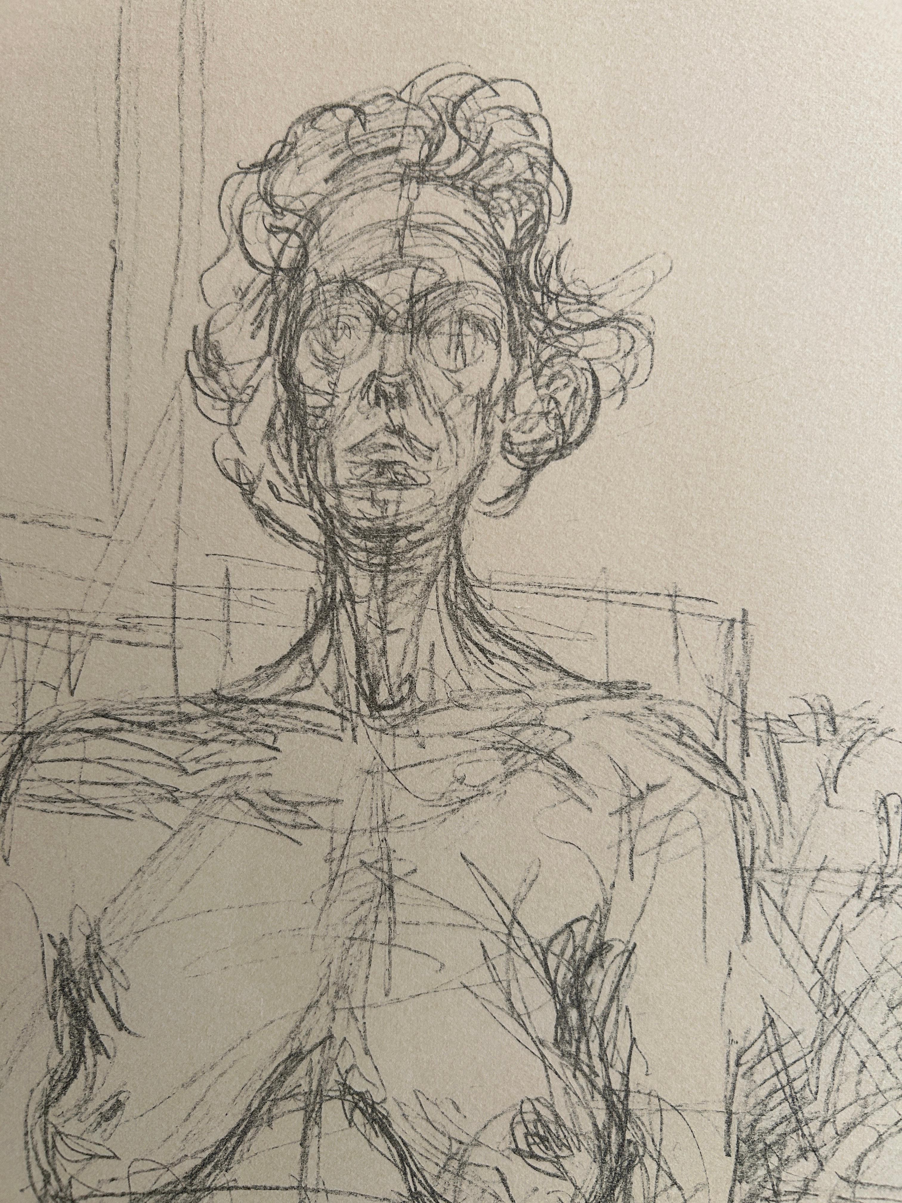 Giacometti 'Nu Aux Fleurs' (Nude With Flowers) Limited Edition, Signed Print en vente 1