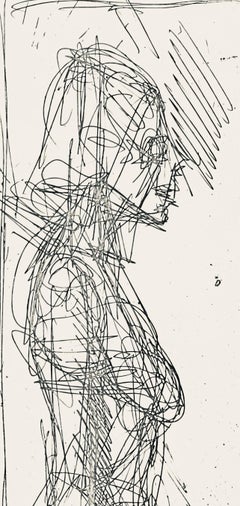 Alberto Giacometti, Nude in Profile, from Derriere le miroir, 1956 (after)