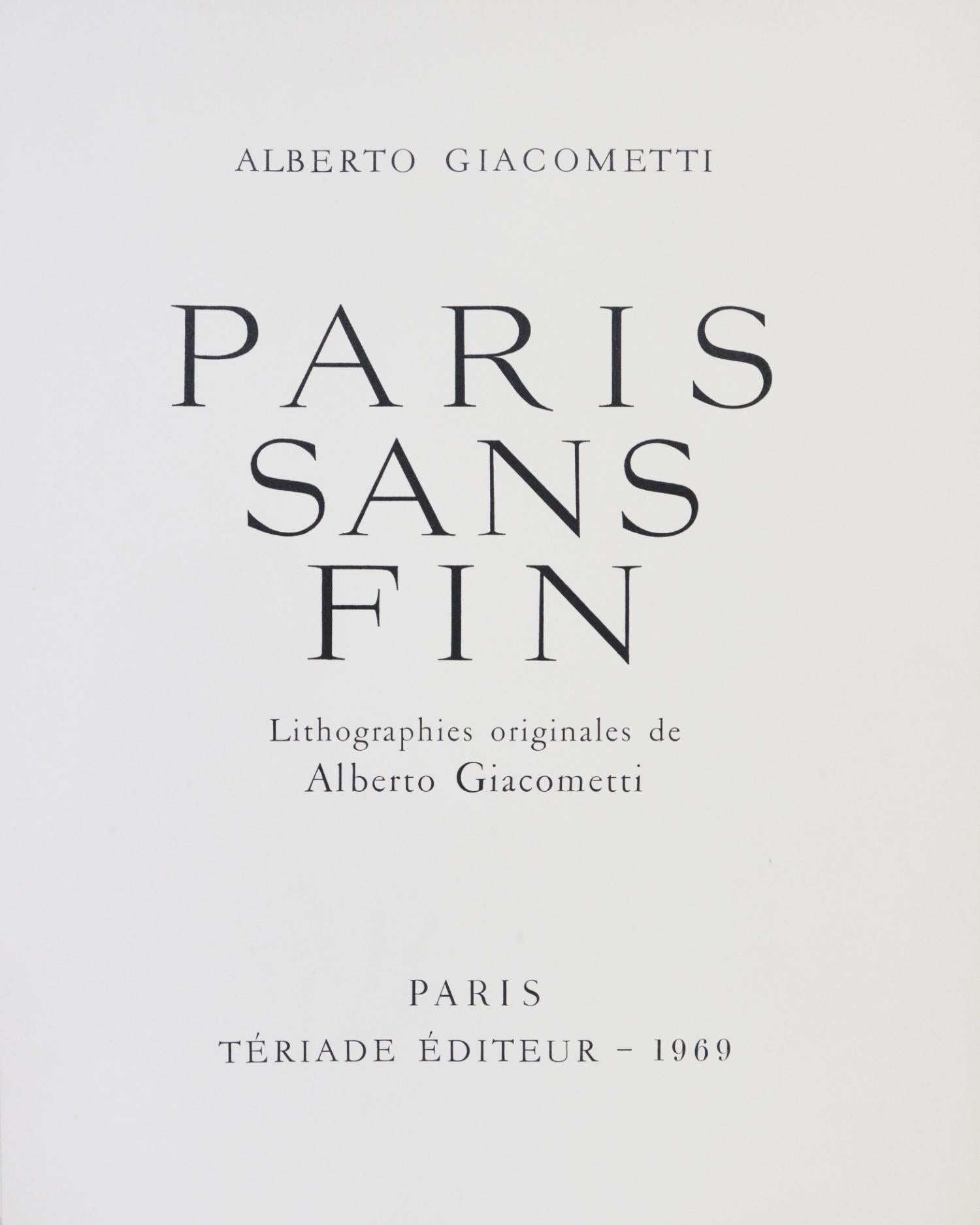 alberto giacometti paris sans fin