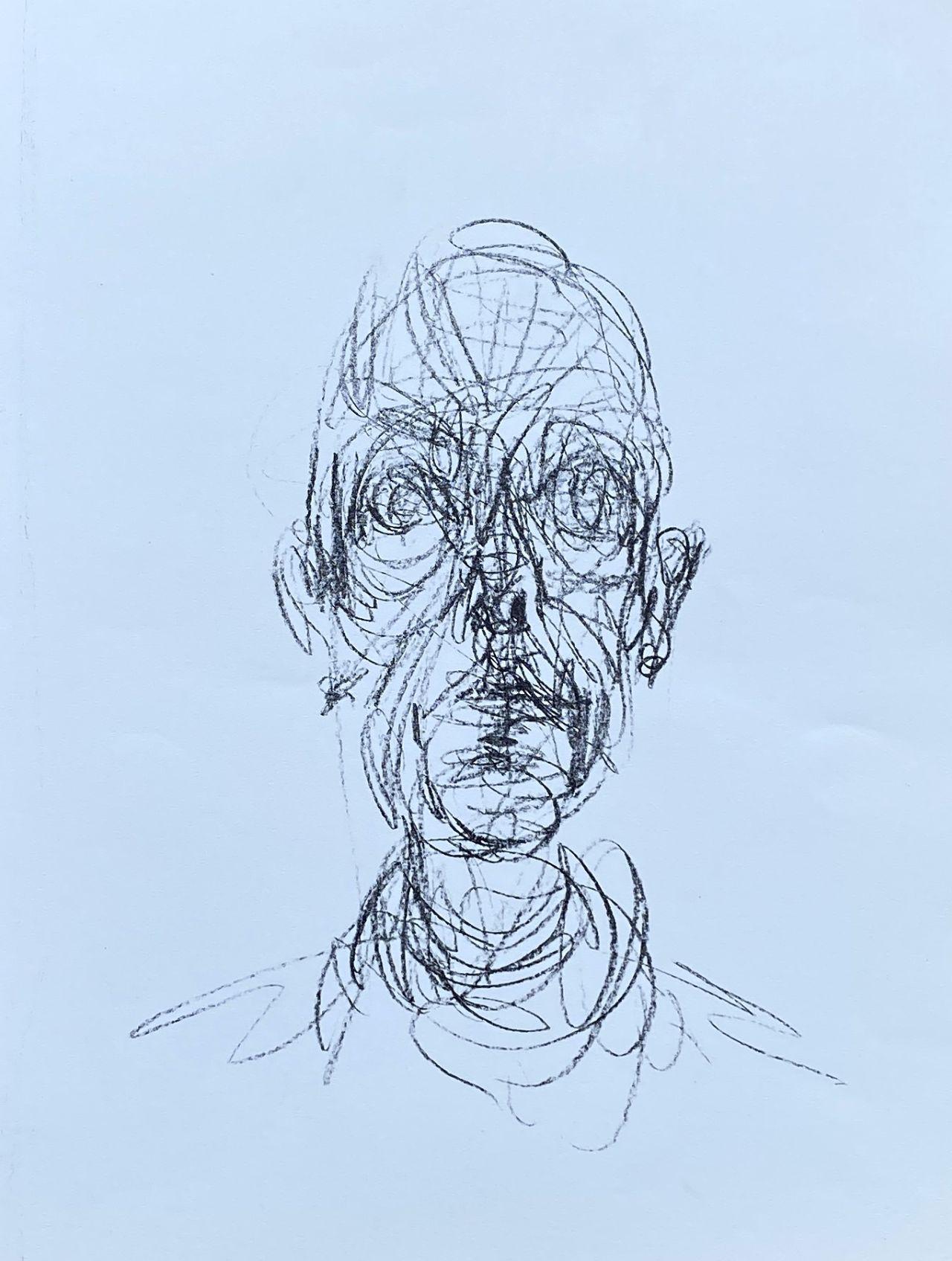 Alberto Giacometti Figurative Print - Head Of Man - Original Lithograph #Lust155