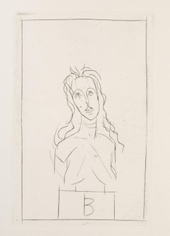 Histoire de rats (Diane Bataille II), Etching by Alberto Giacometti
