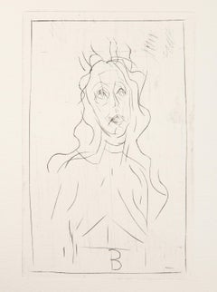 Histoire de rats (Diane Bataille III), Etching by Alberto Giacometti