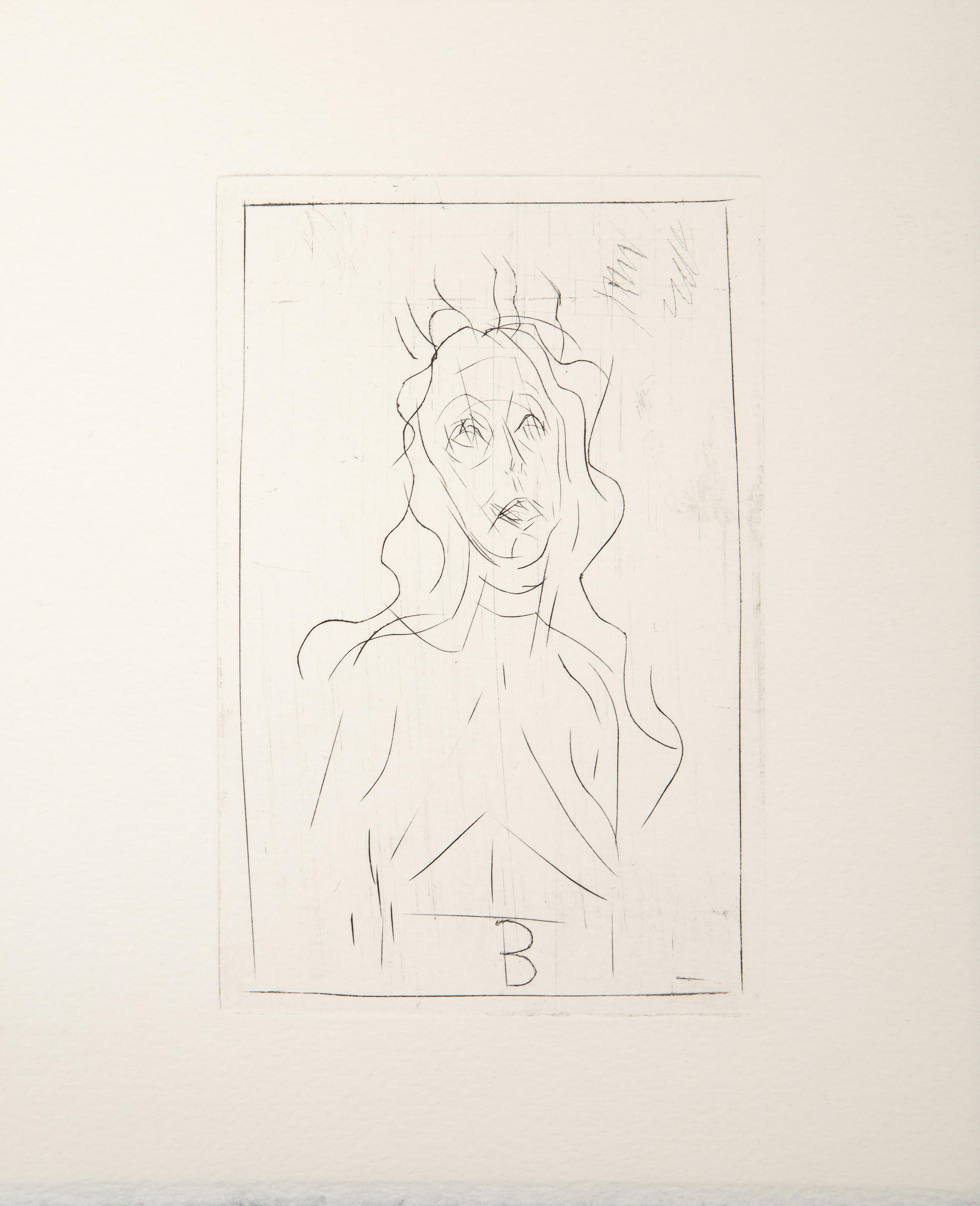 Histoire de rats (Diane Bataille III), Moderne Radierung von Alberto Giacometti im Angebot 3