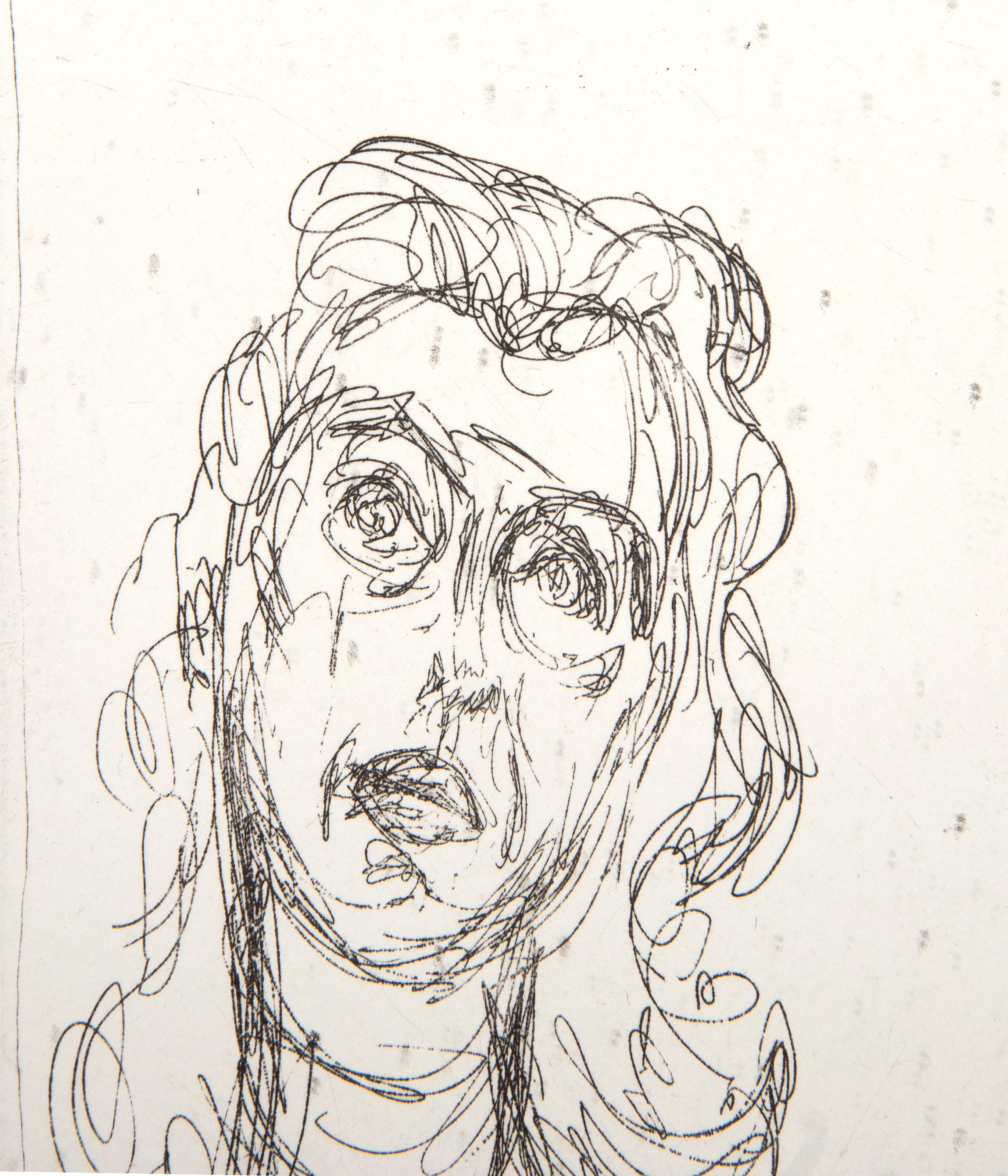  Alberto Giacometti, Swiss (1901 - 1966) - Histoire de rats (Diane Bataille IV), Year: 1947 (Printed 1995), Medium: Etching on Arches, Image Size: 5.5 x 3.5 inches, Size: 8 x 6.5 in. (20.32 x 16.51 cm), Printer: Lacouriere et Frelaut, Paris,