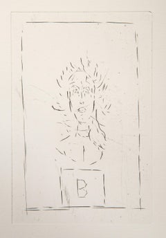 Histoire de rats (Diane Bataille VI), Etching by Alberto Giacometti