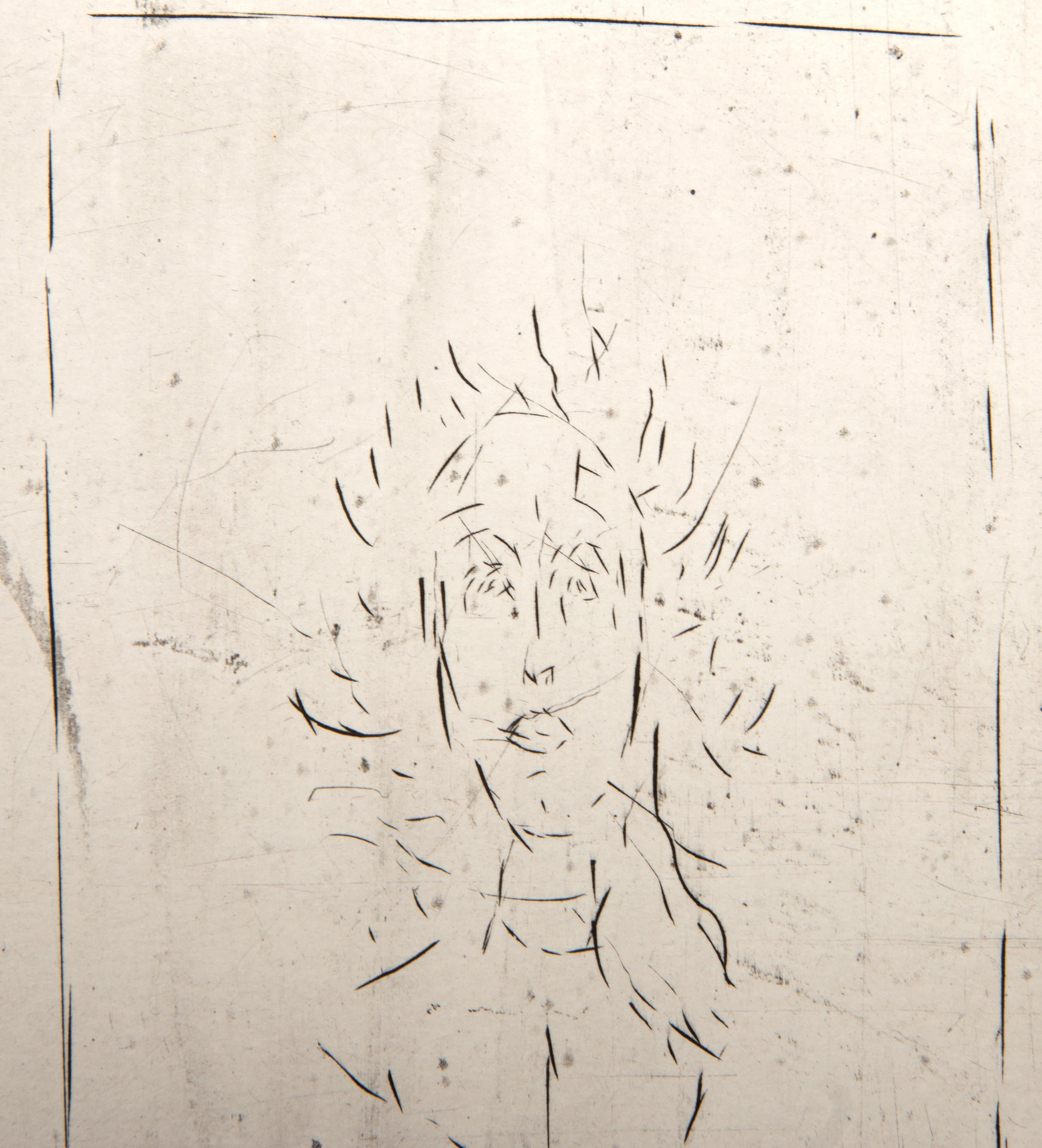 Histoire de rats (Diane Bataille VII), Etching by Alberto Giacometti For Sale 1
