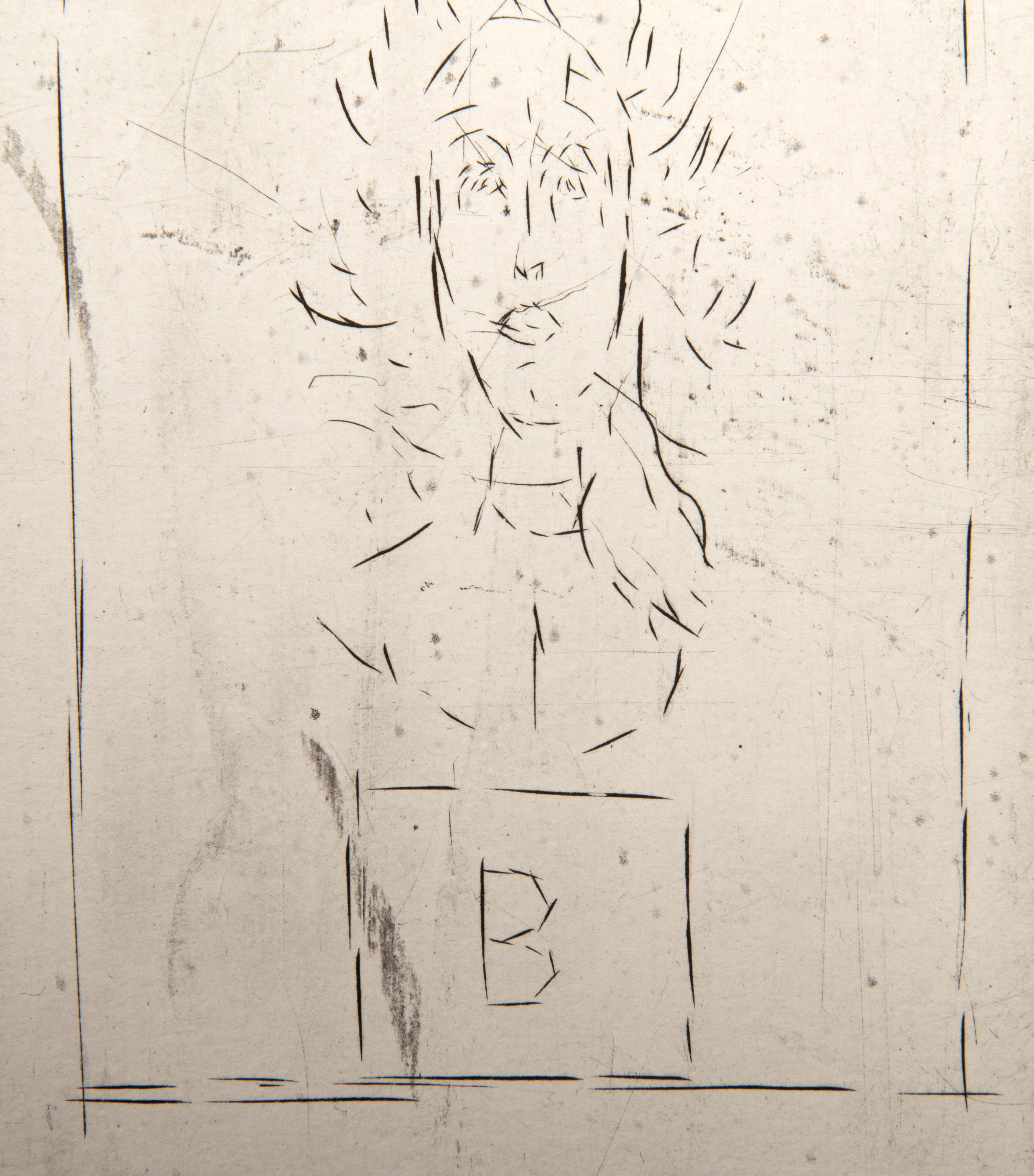 Histoire de rats (Diane Bataille VII), Etching by Alberto Giacometti For Sale 2
