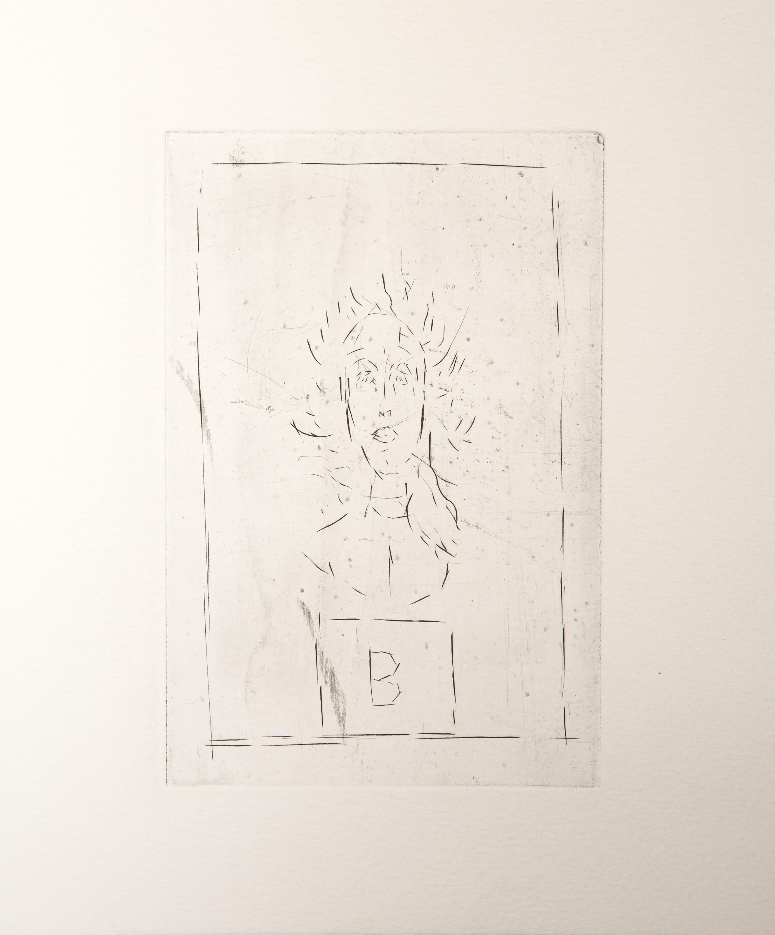 Histoire de rats (Diane Bataille VII), Etching by Alberto Giacometti For Sale 3