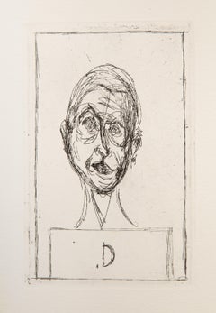 Histoire de rats (Self Portrait II), Etching by Alberto Giacometti