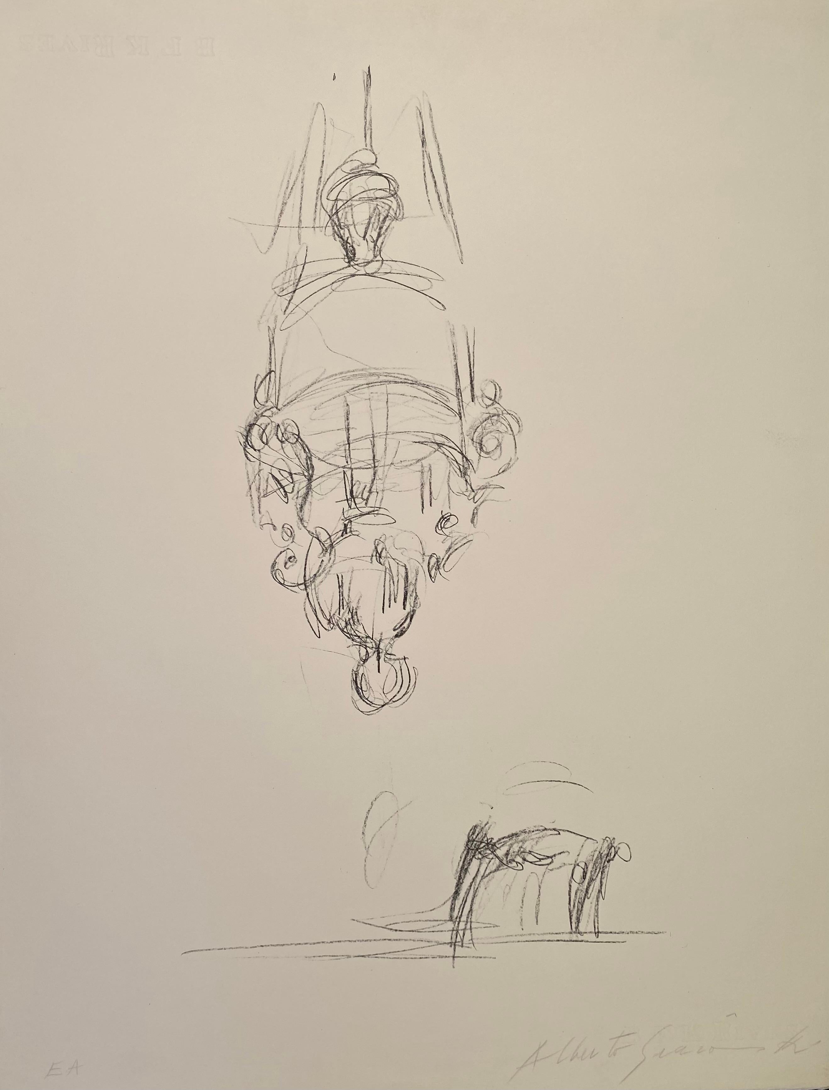 La suspension - Print by Alberto Giacometti