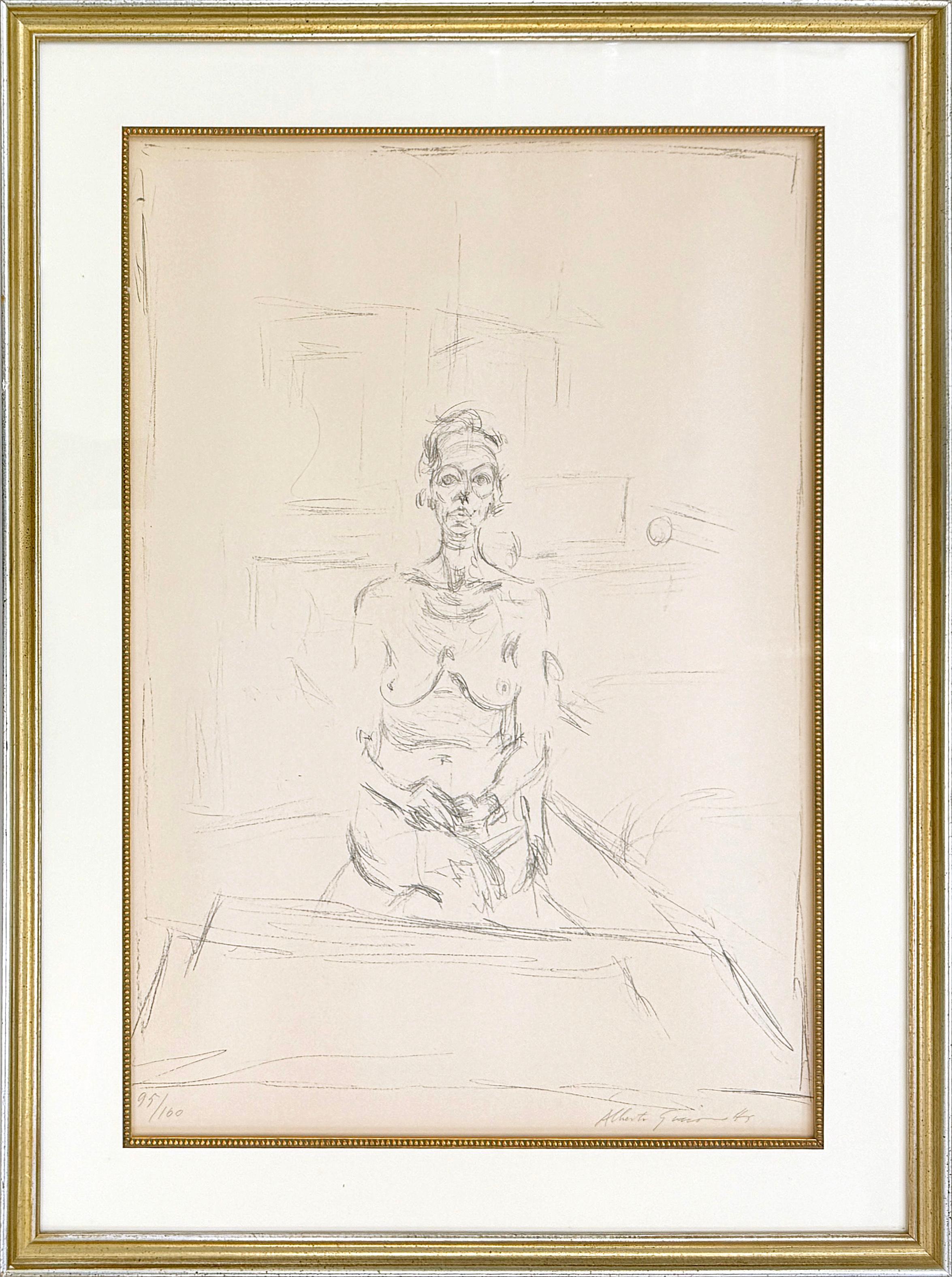 Nu Assis (Lust 53) Hand Signed Lithograph, Expressionist, 1960s