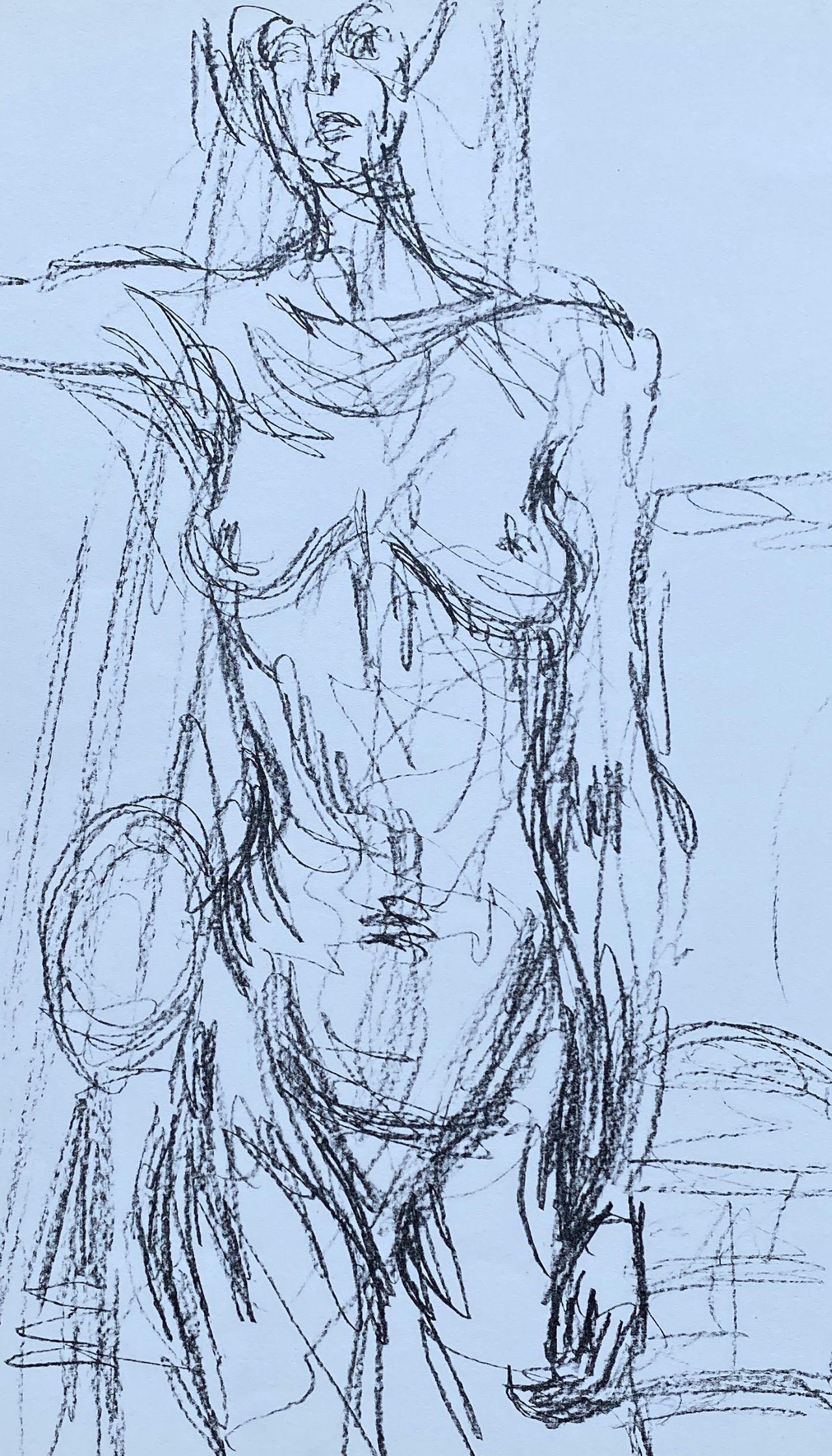 Nude - Original Lithograph #Lust161 - Print by Alberto Giacometti