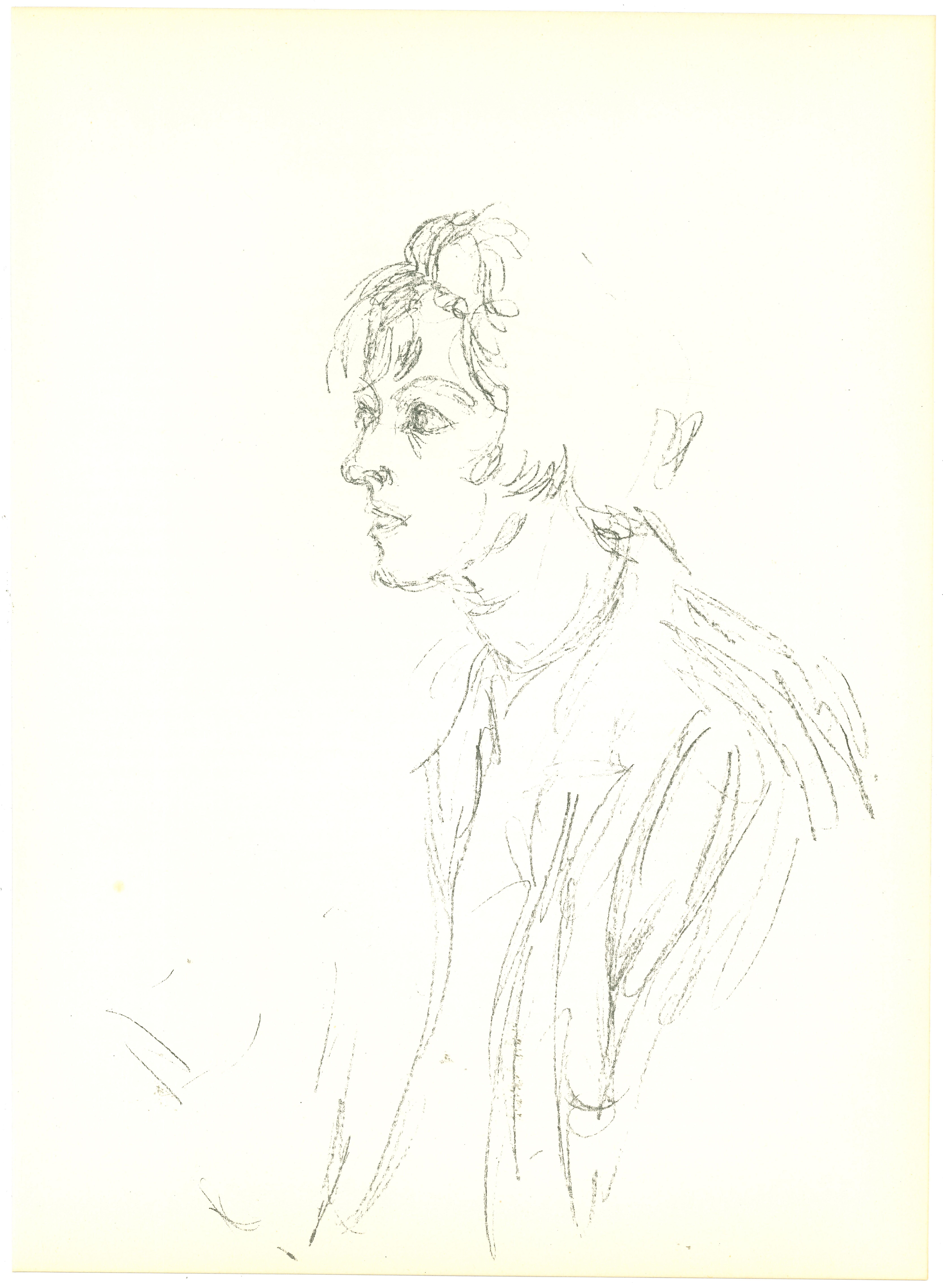 Porträt aus Derriere Le Miroir  ist eine Lithographie nach einer Zeichnung von Alberto Giacometti aus dem Jahr 1964.

Das Werk wurde vom Art Magazine veröffentlicht  Derriere Le Miroir, in einer Giacometti gewidmeten Nummer.  Gedruckt bei Ateliers