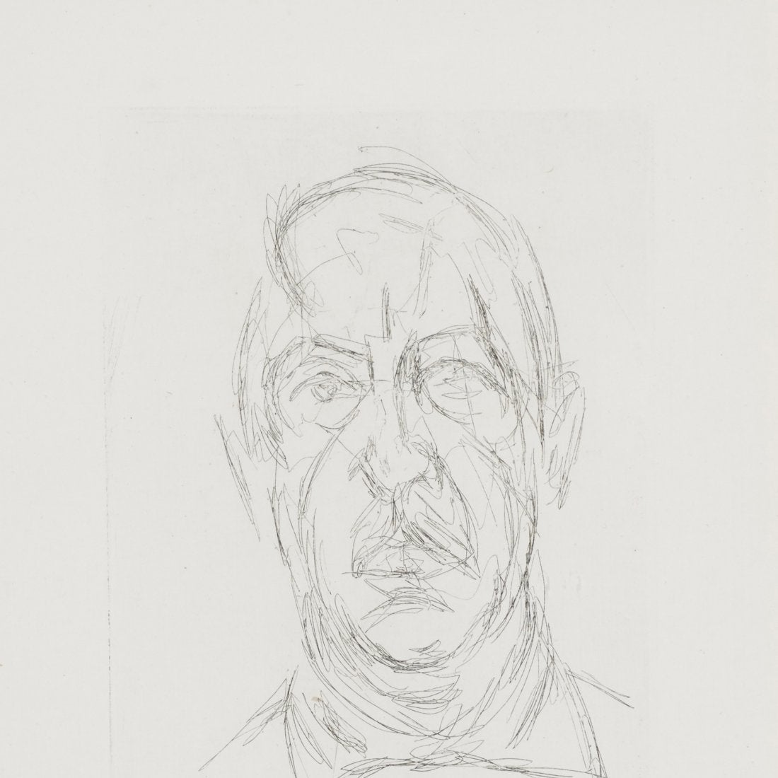 Alberto Giacometti Figurative Print - Portrait of Iliazd