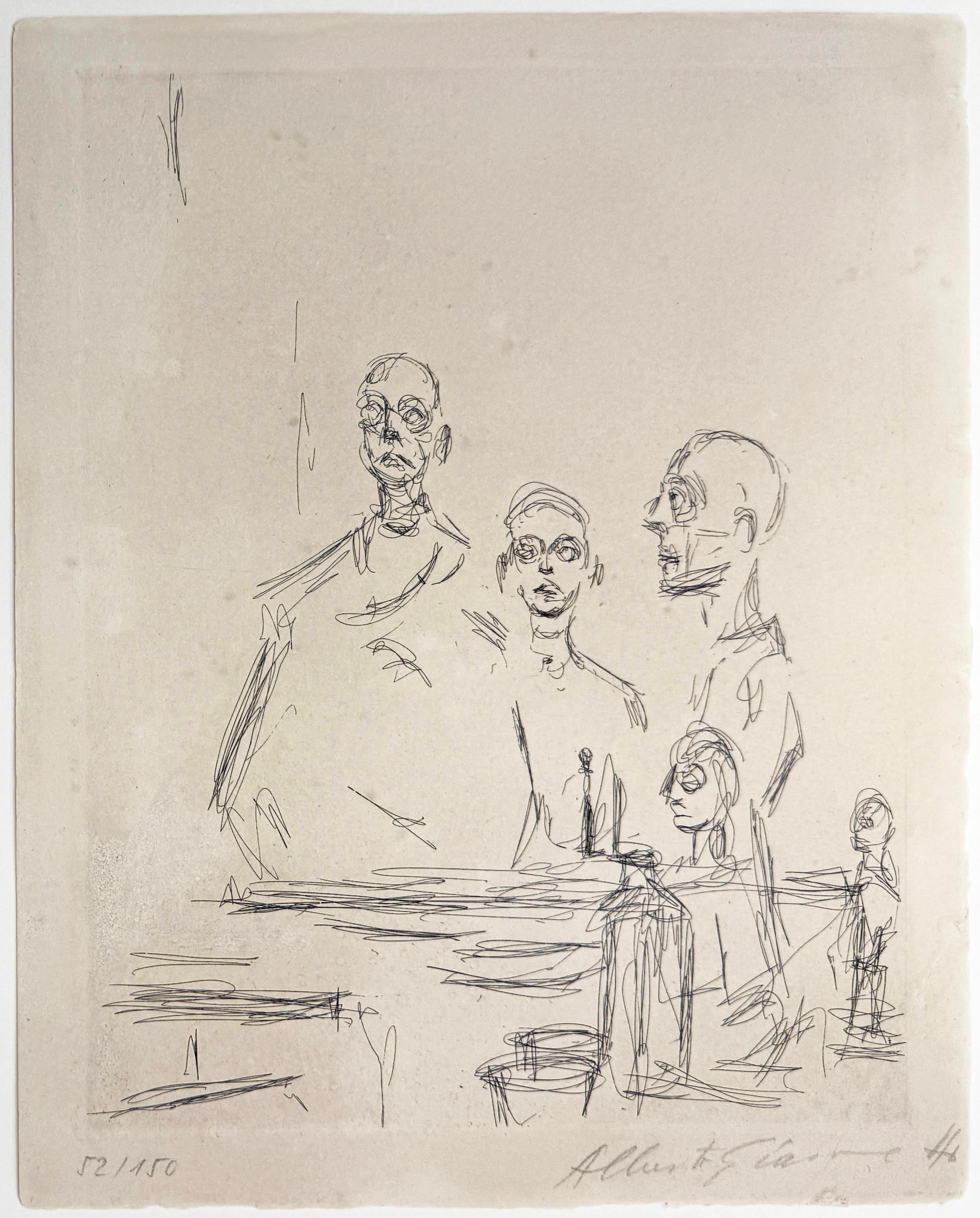 SKULPTUREN IM ATELIER – Print von Alberto Giacometti