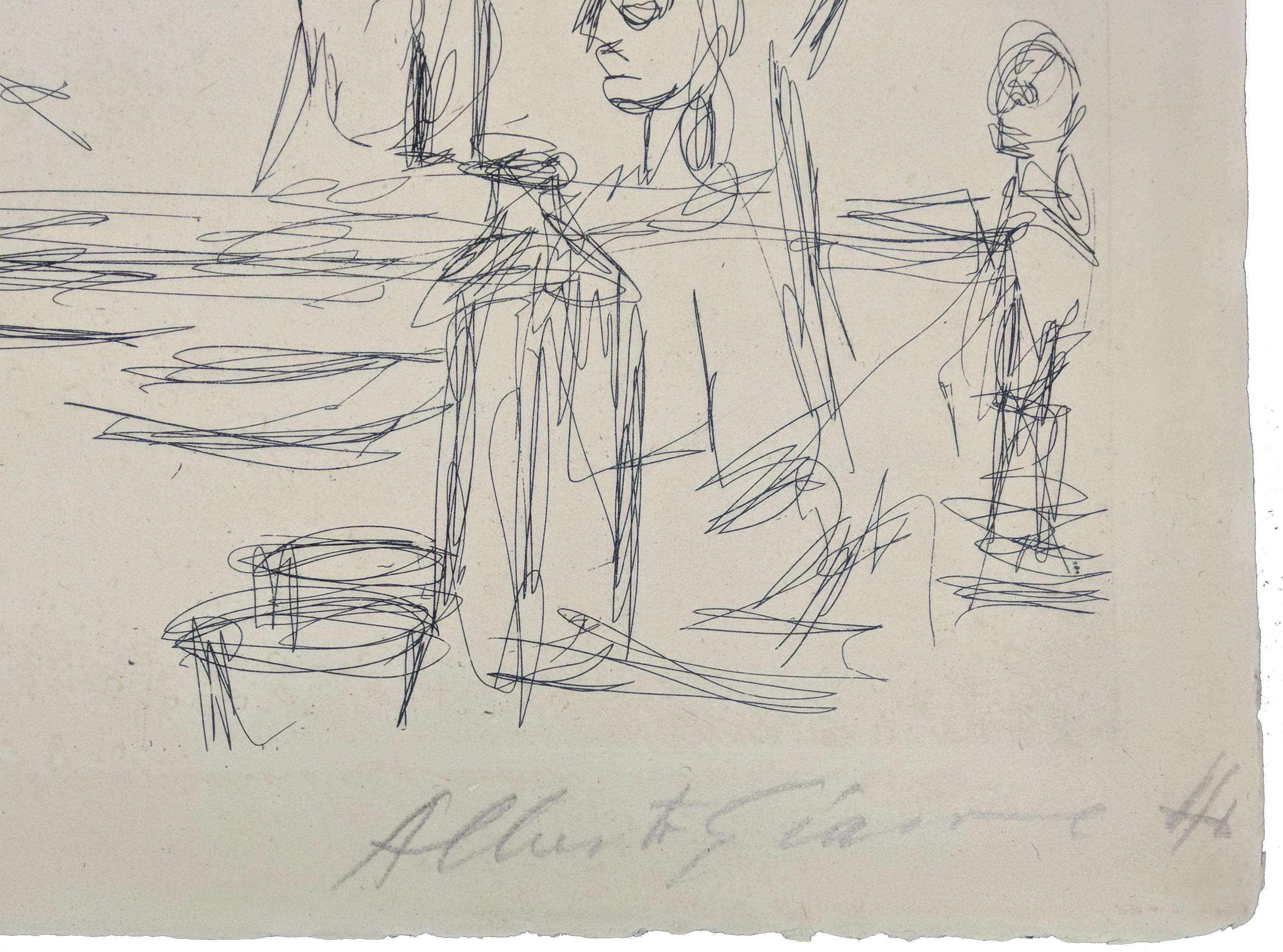 SCULPTURES DANS L'ATELIER - Print by Alberto Giacometti