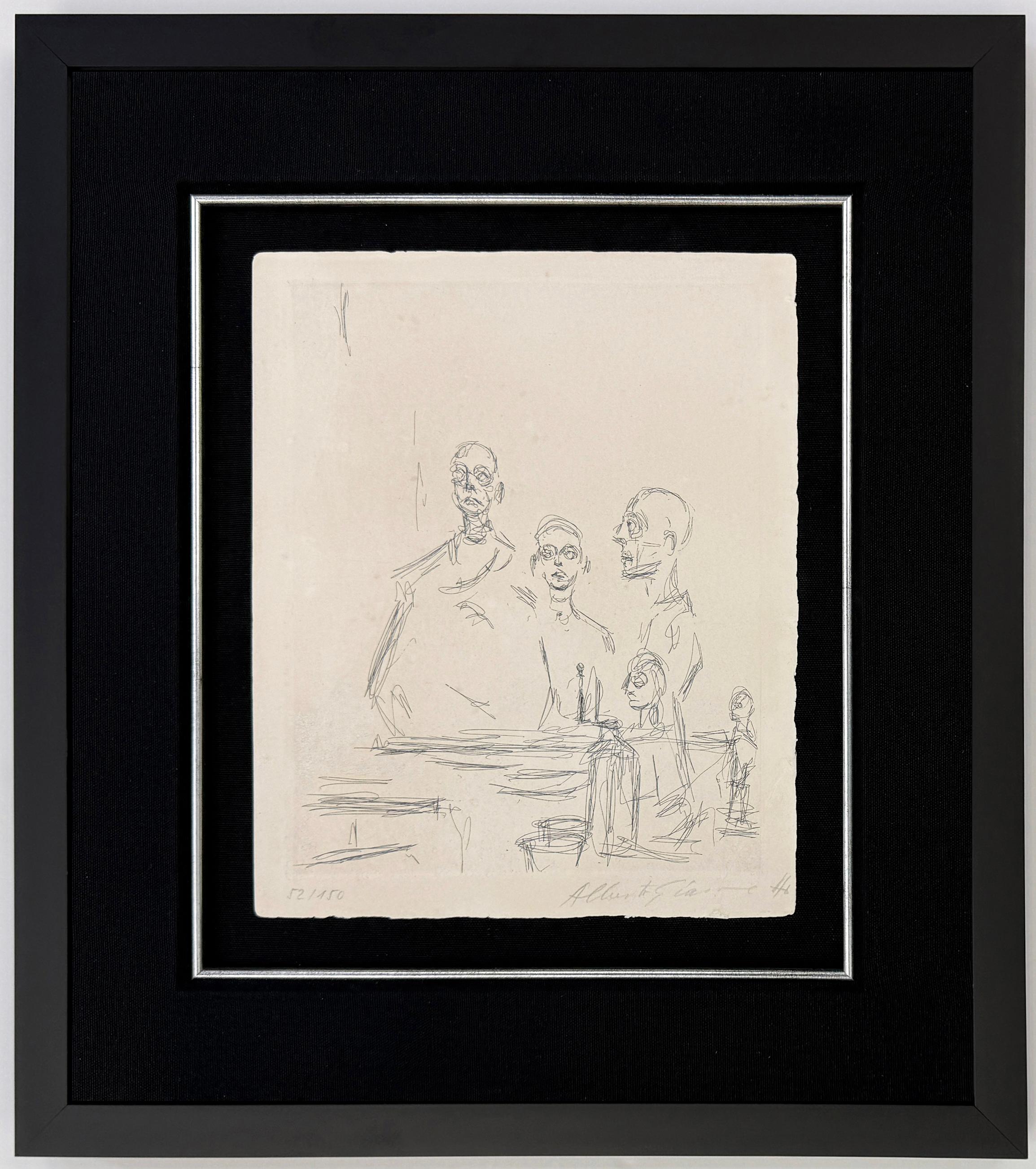 Alberto Giacometti Figurative Print – SKULPTUREN IM ATELIER