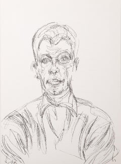 Sitting Man, Expressionist Lithograph by Alberto Giacometti