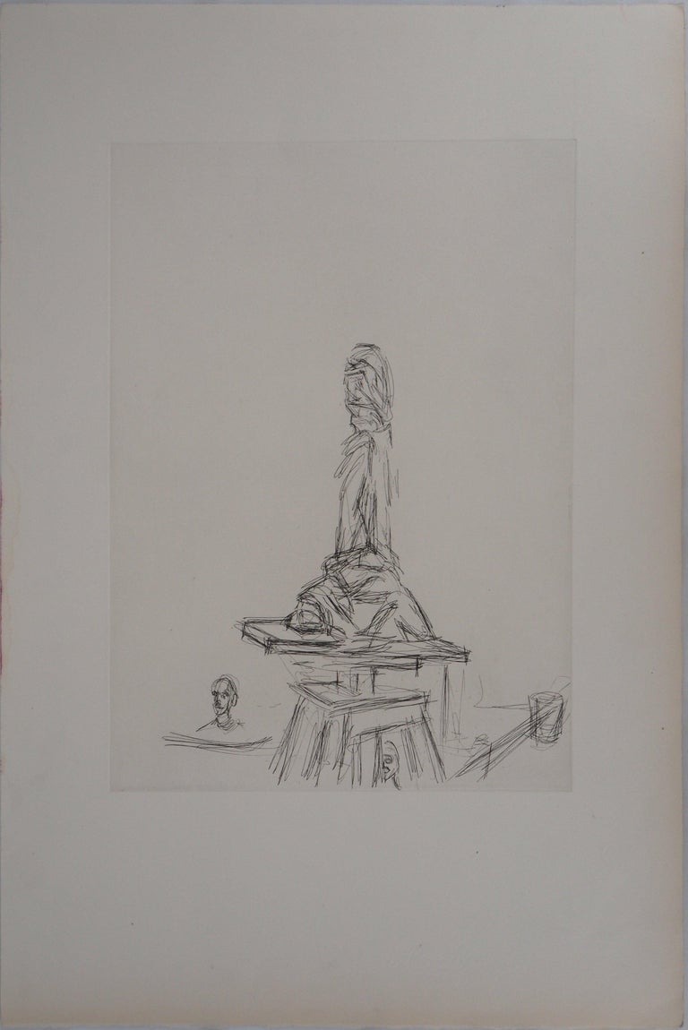 Alberto Giacometti - Annette De Face - Original etching by 