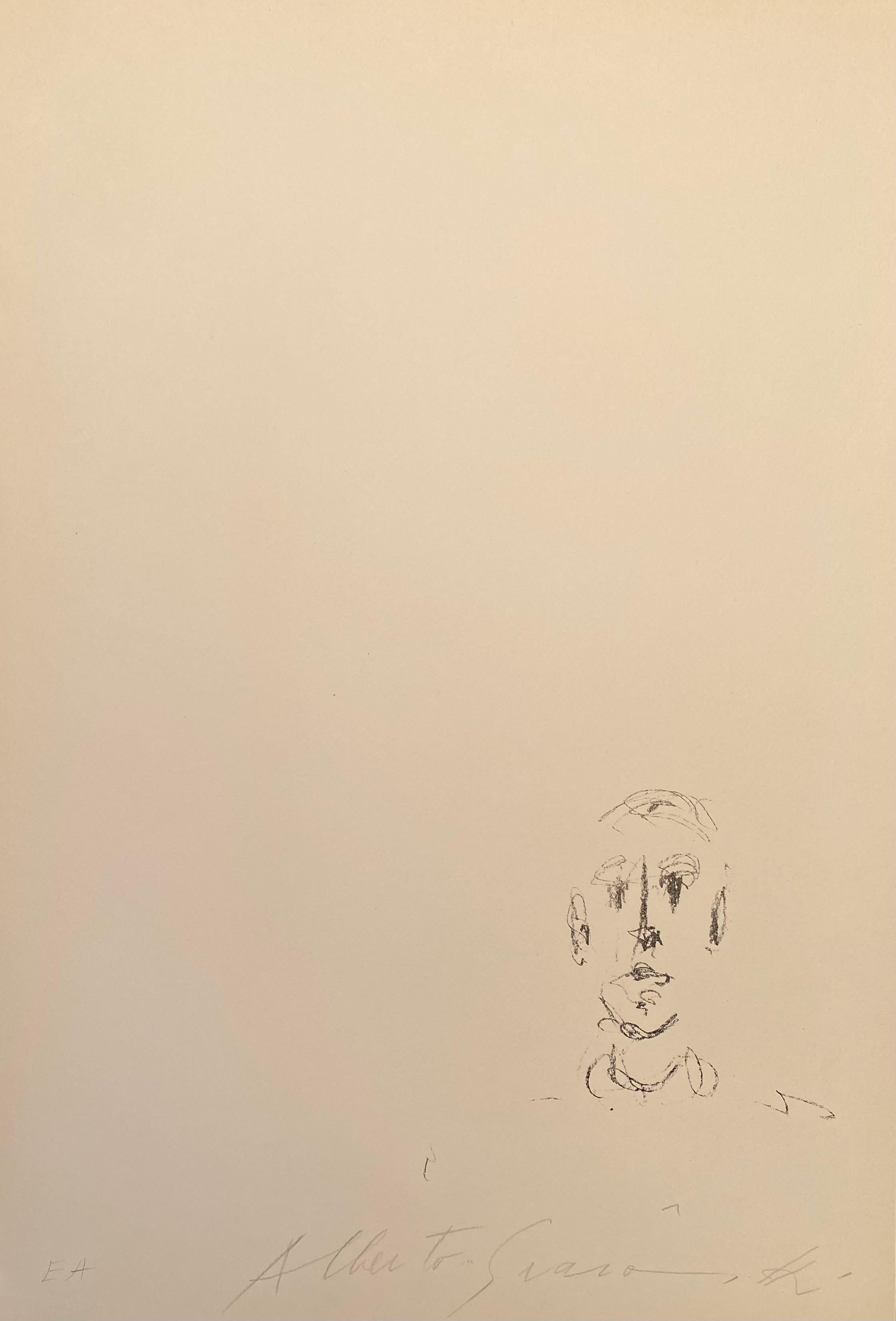 Tête d'homme I - Print by Alberto Giacometti