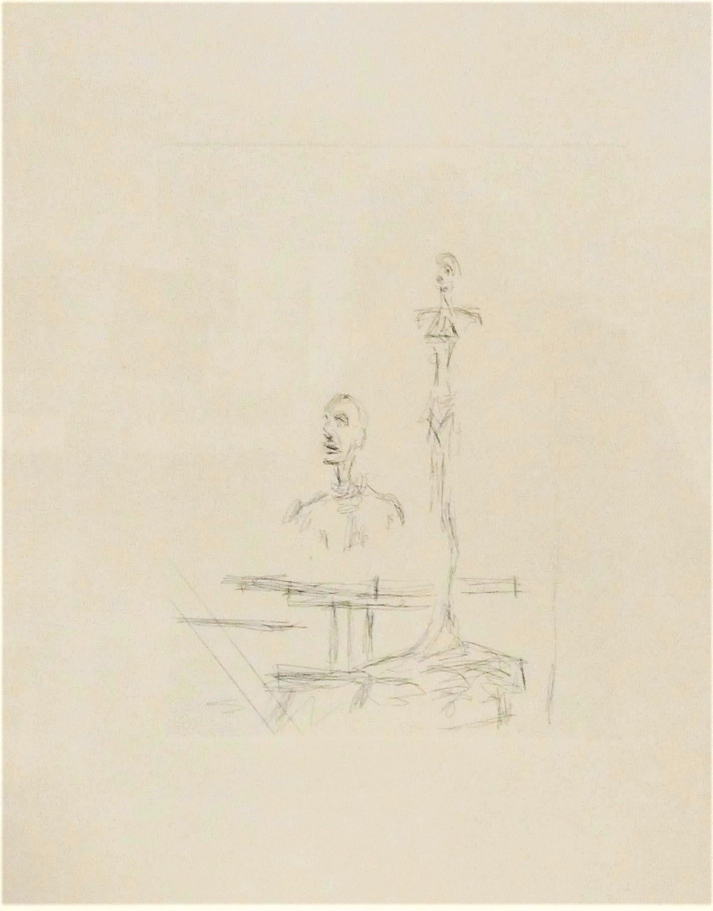 What did Alberto Giacometti make his sculptures from?