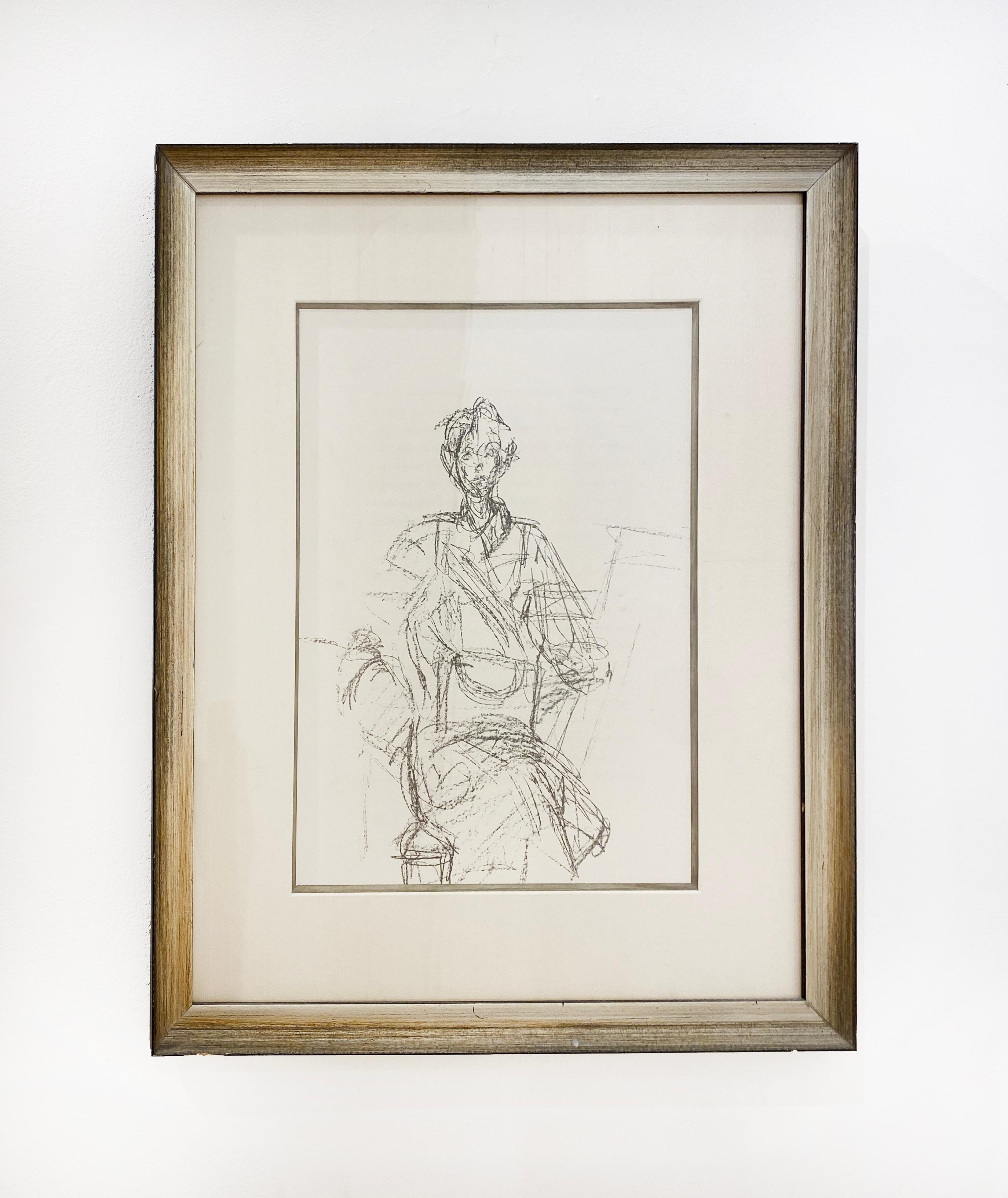 Sans titre - Surréalisme Print par Alberto Giacometti