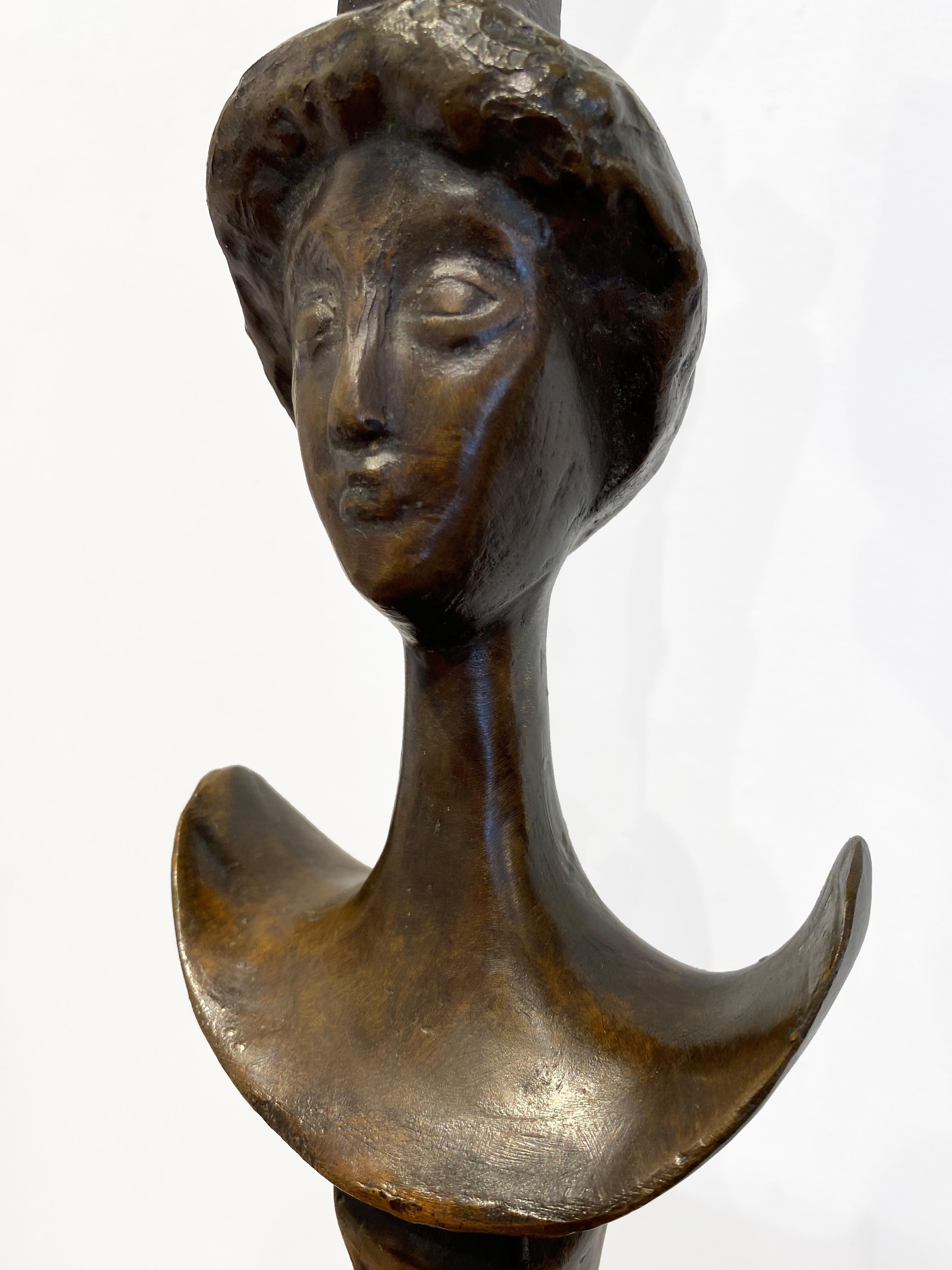 sculpture tete femme