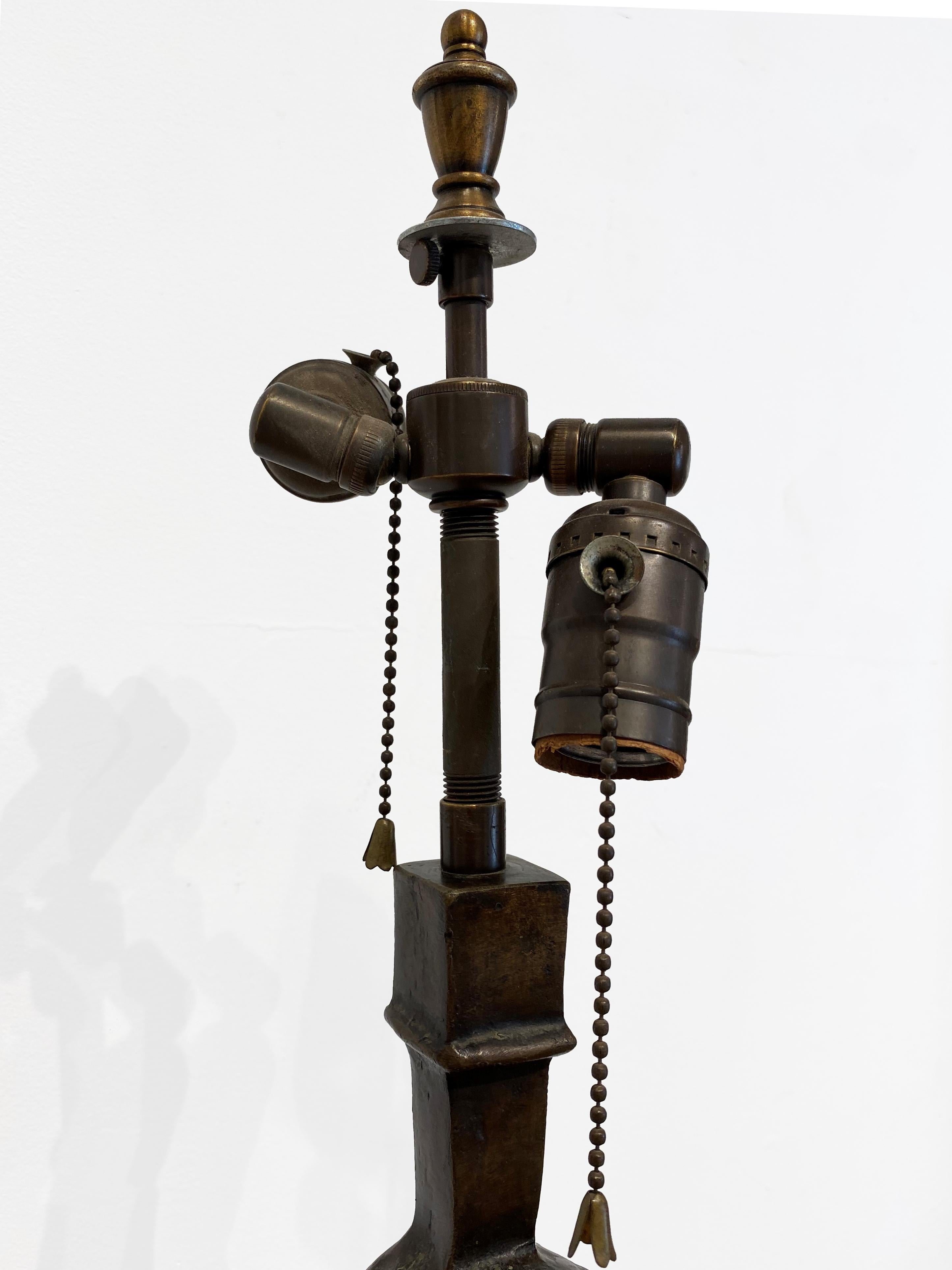 Lampadaire à tête de femme - Expressionist Sculpture by Alberto Giacometti