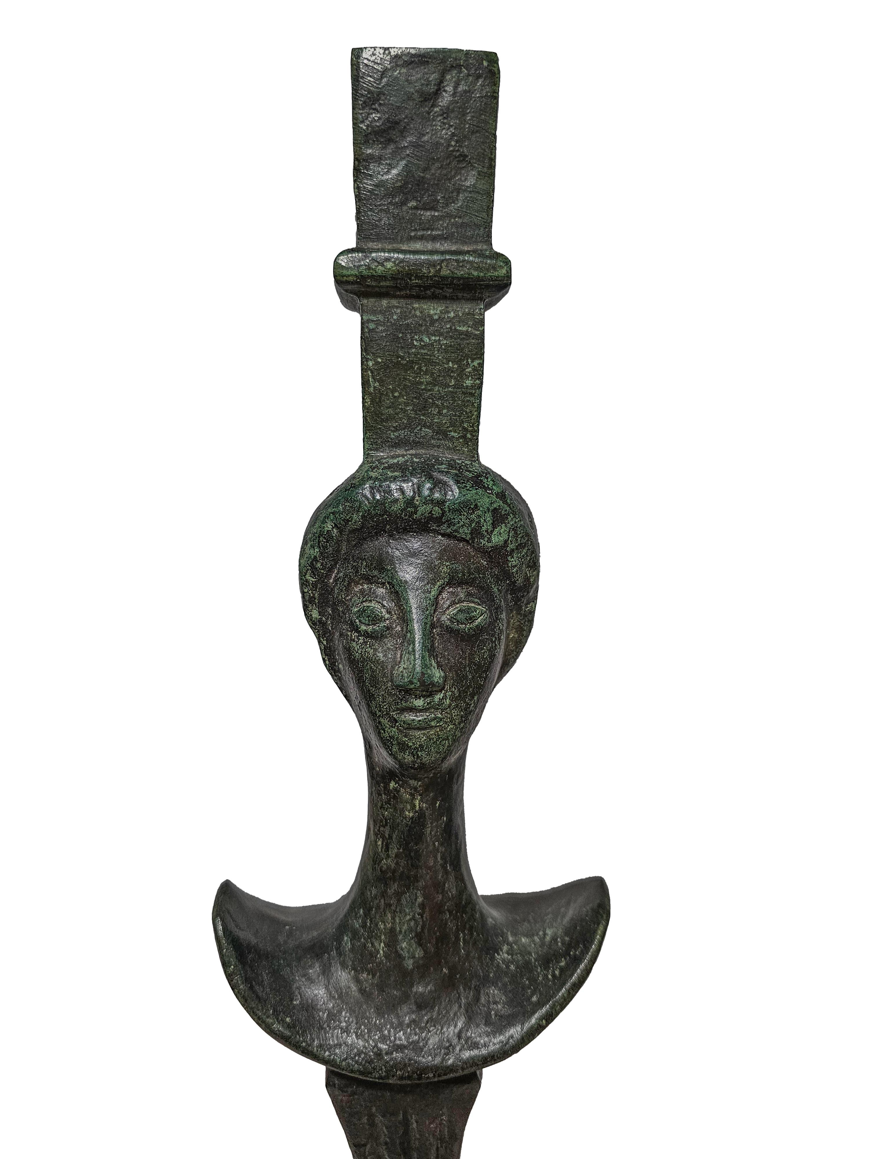 Paar Stehlampen „Tete de femme“ im Stil von Alberto Giacometti 3
