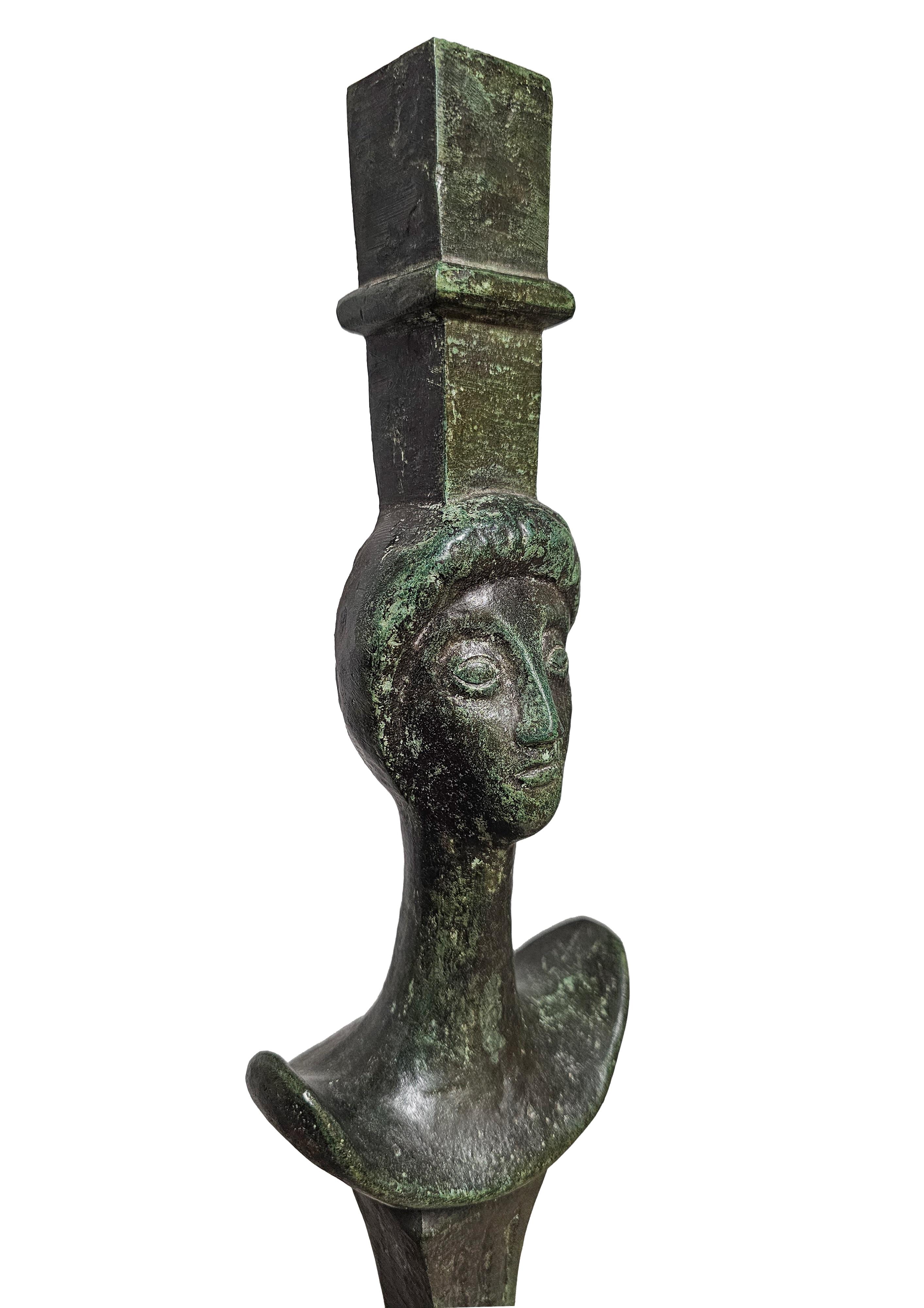 Paar Stehlampen „Tete de femme“ im Stil von Alberto Giacometti 4