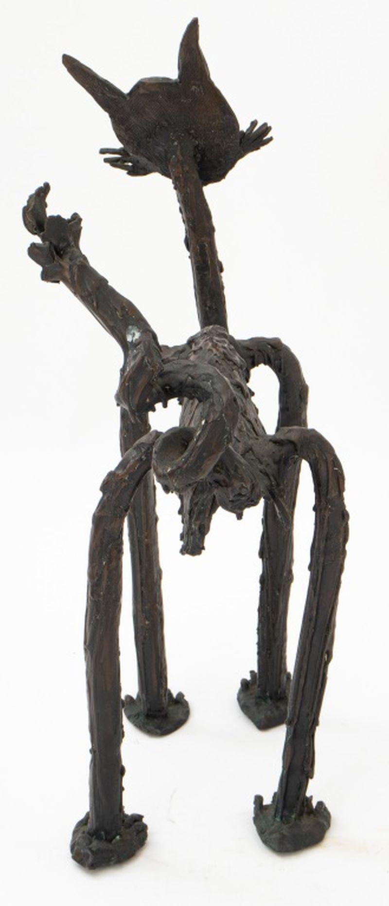 Alberto Giacometti Style Bronze Cat Sculpture 1