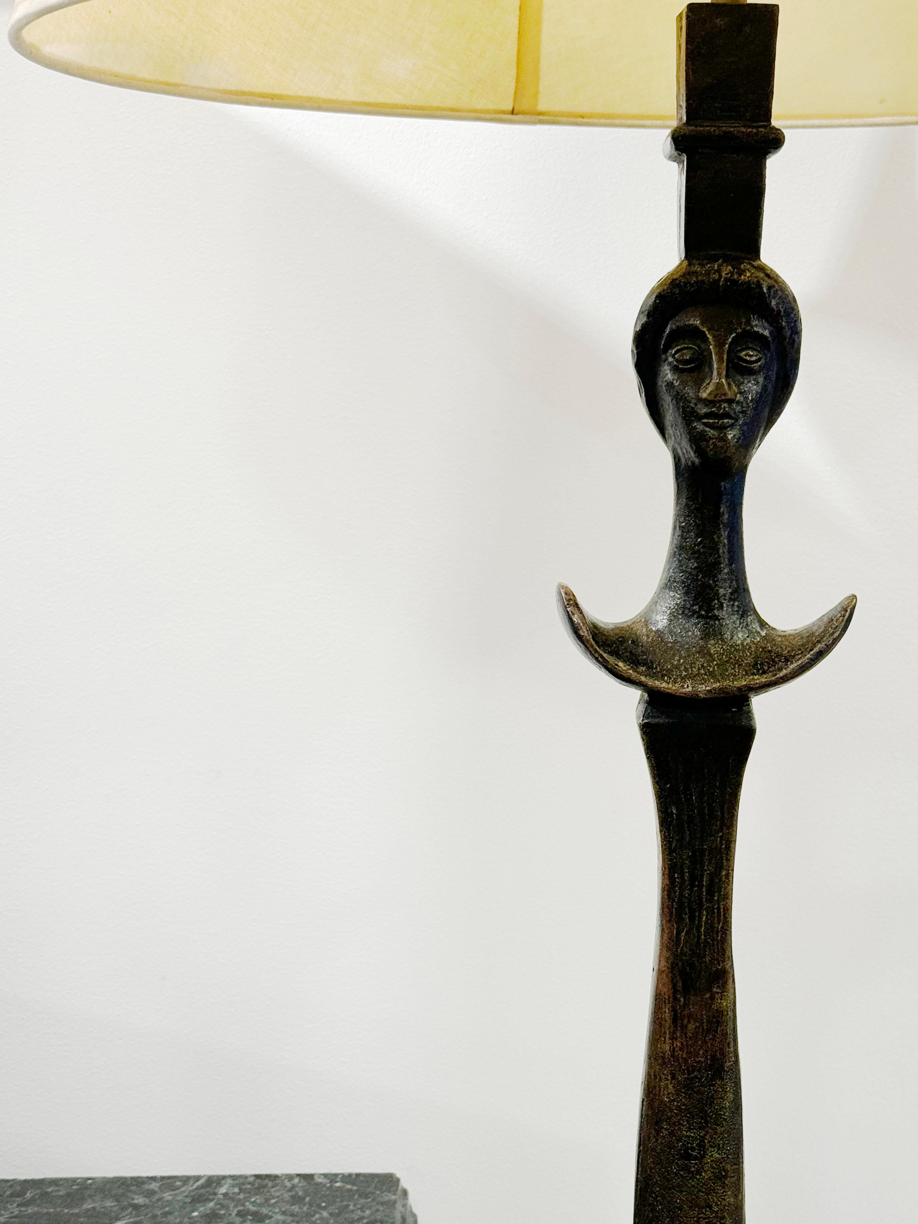 Alberto Giacommeti Stehlampe, 1920er Jahre (Stoff) im Angebot