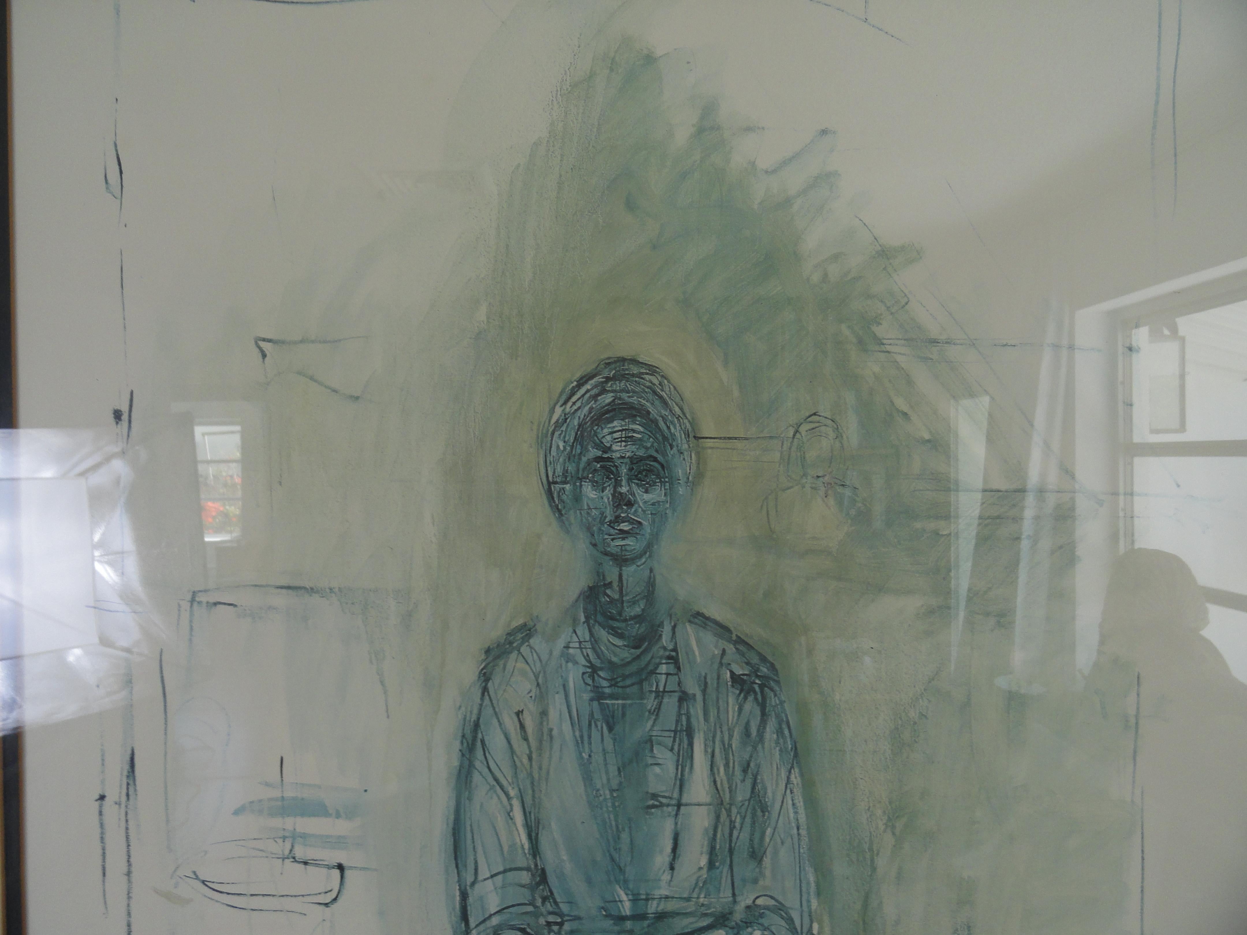 Alberto Giacometti Lithograph, 1962 In Good Condition For Sale In West Palm Beach, FL