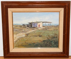 Playa mediterránea - Óleo sobre tela - Año 1980