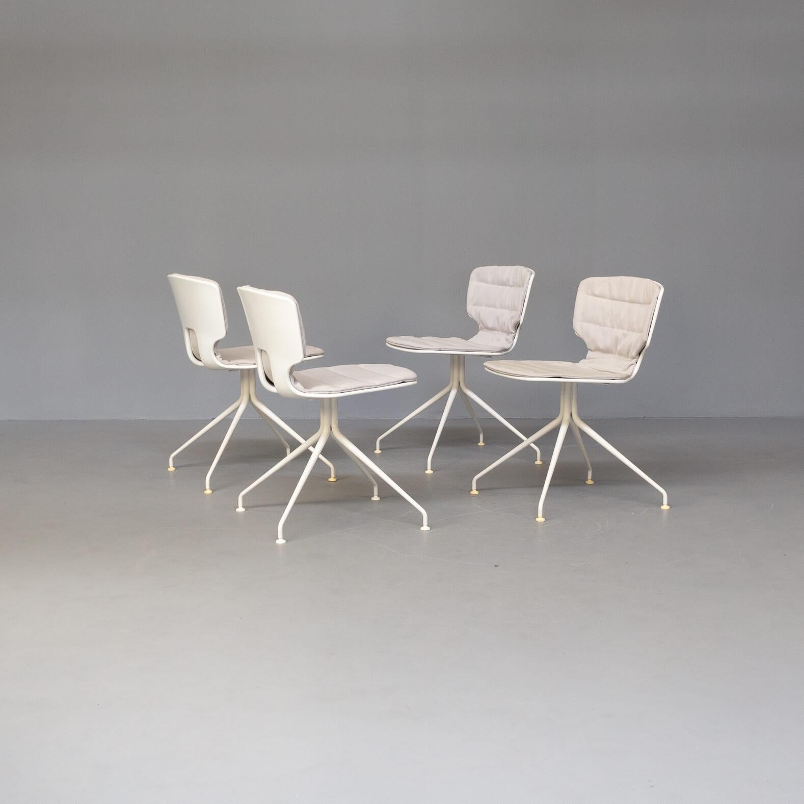 Modern Alberto Haberli ‘Erice’ Dining and Office Chair for Alias Set/4 For Sale