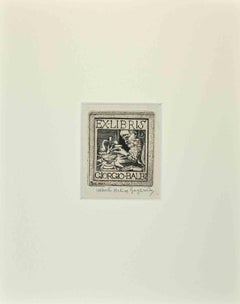 Ex Libris  - Giorgio Balbi - Etching  - Mid-20th Century