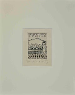 Ex Libris  - Giorgio Balbi - Zena - Gravure  - Milieu du 20e siècle