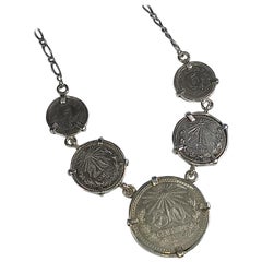 Alberto Juan Mexican Handmade Sterling Silver Coin Necklace