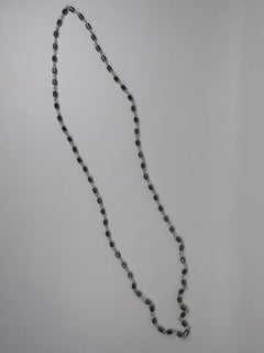 Alberto Juan Mexican Handmade Sterling Silver Hematite Bead Necklace