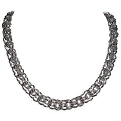 Alberto Juan Sterling Silver Handmade Chain Necklace