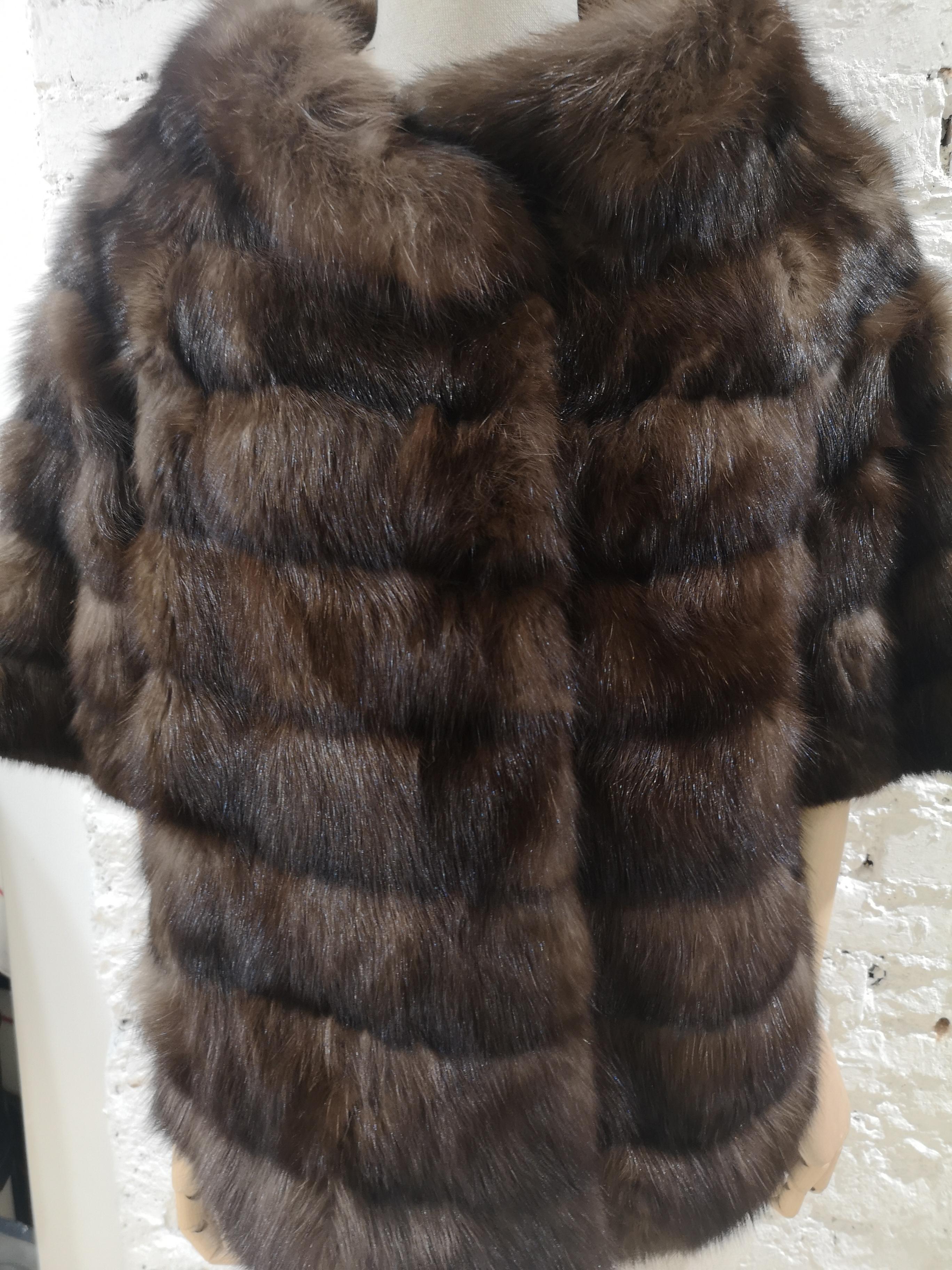 Black Alberto Leonardi sable brown fur