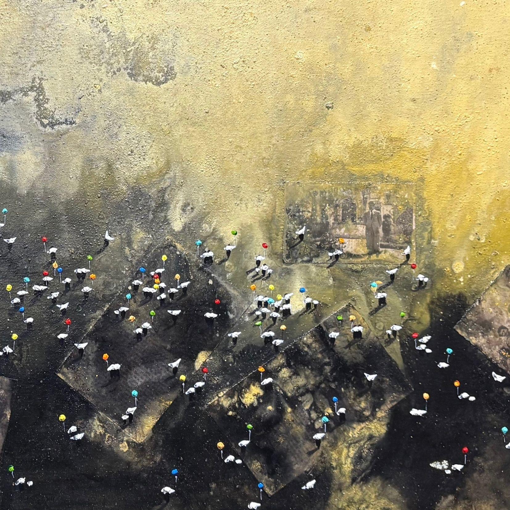 Ahaztuak IV - Contemporary Painting by Alberto Letamendi