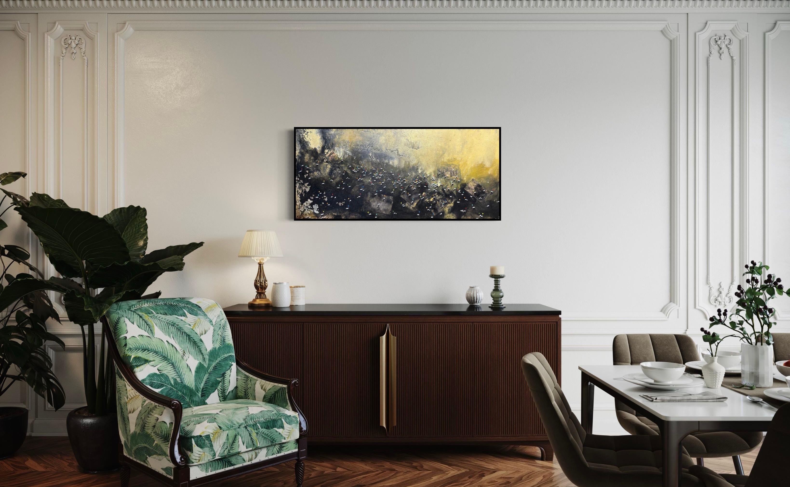Ahaztuak IV - Black Figurative Painting by Alberto Letamendi