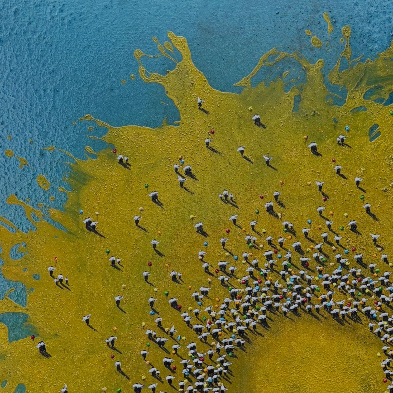 Eguzki - Iorea II (Sonnenblume II) (Zeitgenössisch), Painting, von Alberto Letamendi