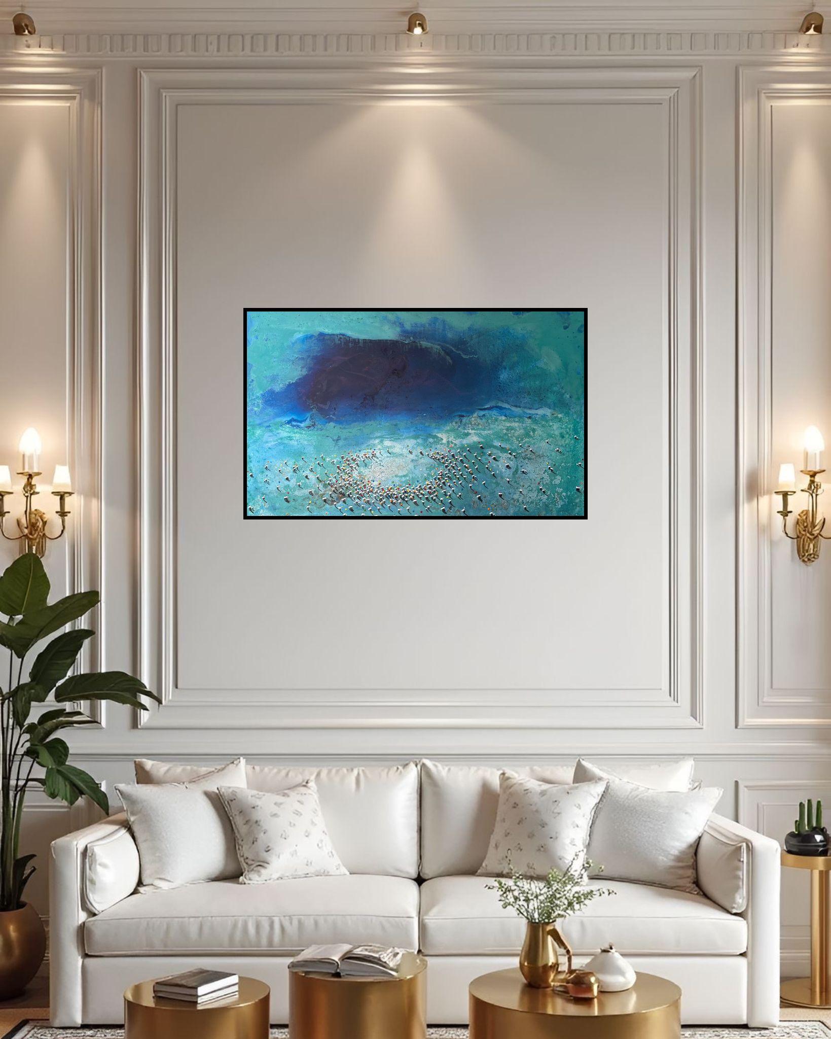 Hurbilektat V (Approaching) - Painting by Alberto Letamendi