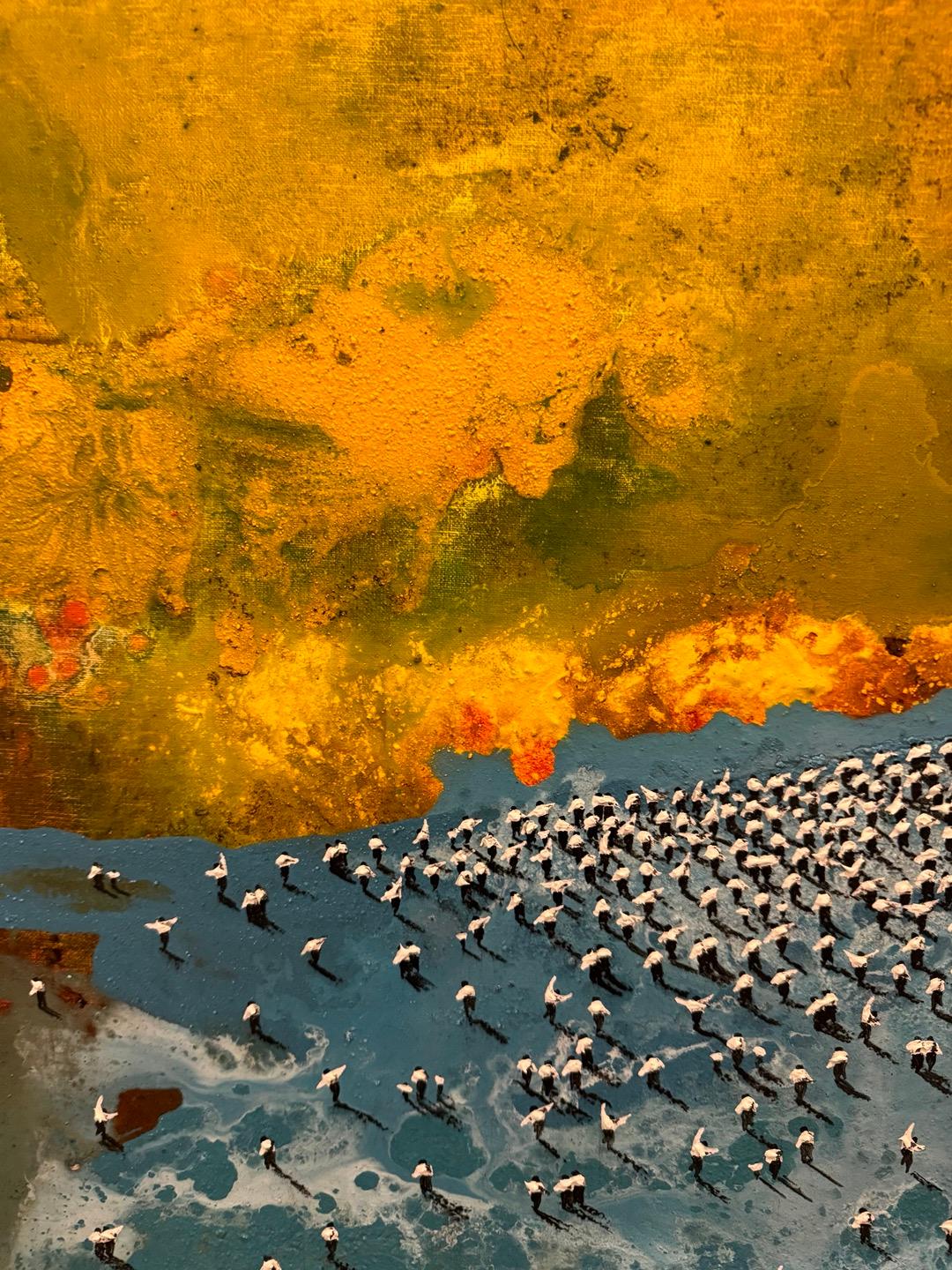 Izaraak I' Tecnica mista su tela - Painting Espressionista di Alberto Letamendi